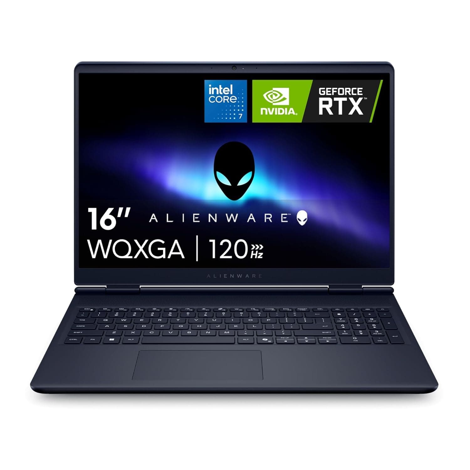 Alienware 16 Aurora Laptop AC16250-16-inch 16:10 WQXGA Display, Intel Core 7-240H Series 2, 16GB DDR5 RAM, 1TB SSD, NVIDIA GeForce RTX 5060 8GB GDDR7, Windows 11 Home, Onsite Service - Blue