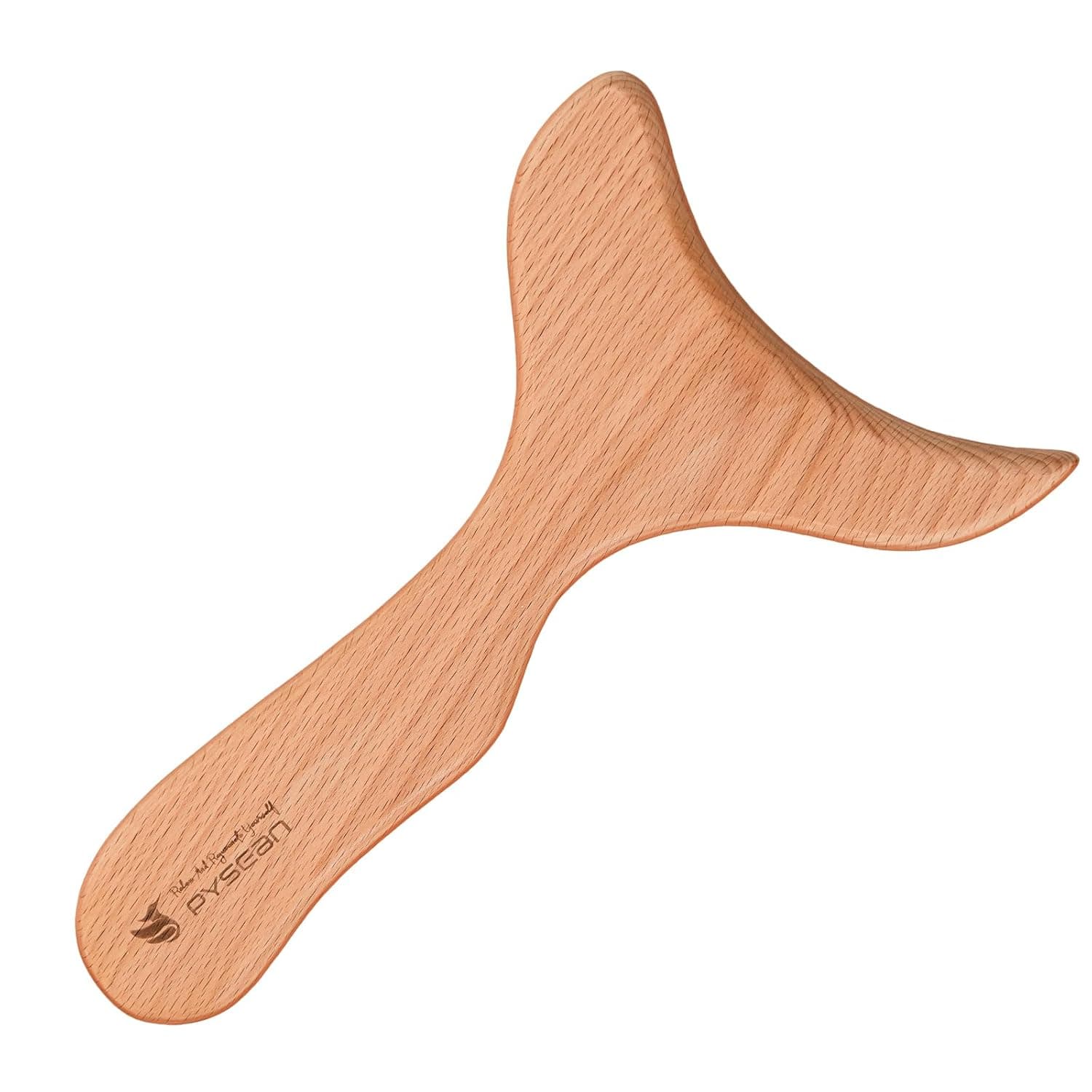 Wood Therapy Massage Tool for Whole Body Massage and Pain Relief | Natural wood with an ergonomic design for lymphatic drainage, body firming and cellulite care on neck, back and feet