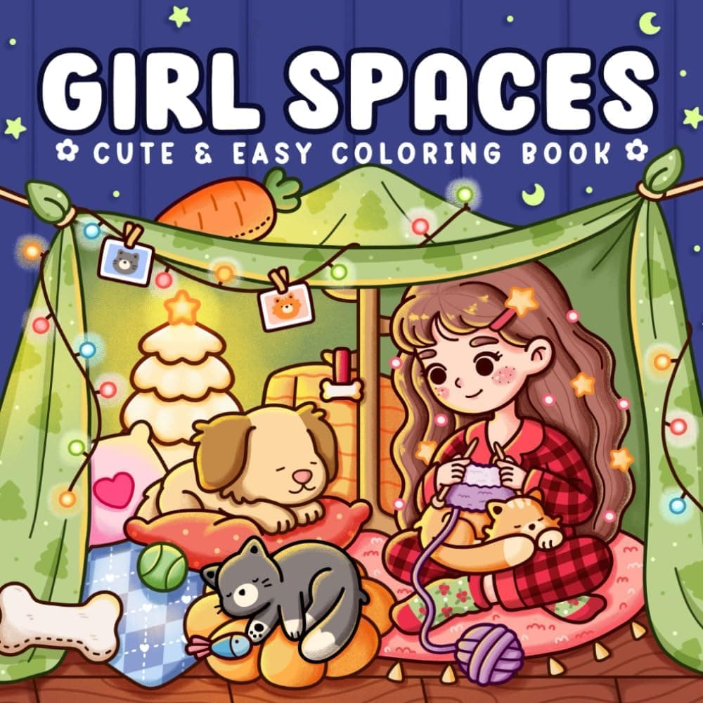 Cozy Coloring Book for Adults and Teens Featuring Cozy Moments and Girly Things, Cute Drawings for Relaxation and Stress Relief