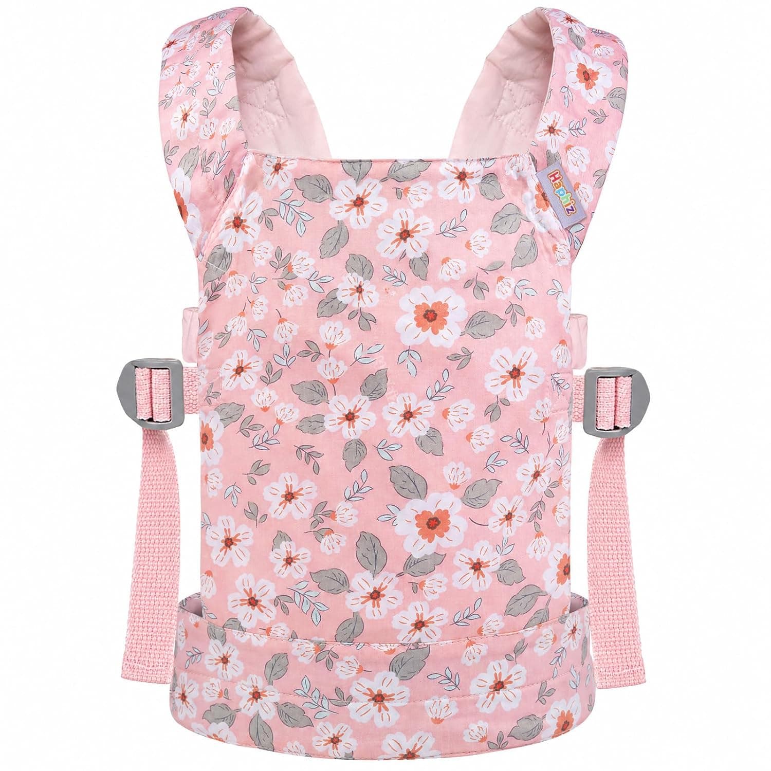Doll Carrier Children's Dolls Carrier Baby Doll Accessories Baby Doll Carrier Dolls Carry Bags from 3+ Years 100% Cotton - White Pink
