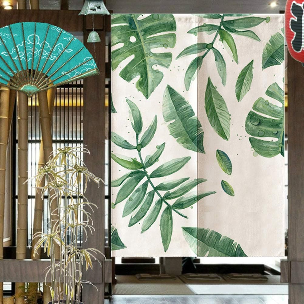 POENVFPO Japanese Style Doorway Curtain for Kids Bedroom Divider 85 * 120CM Made of Polyester Decorative Privacy Curtain