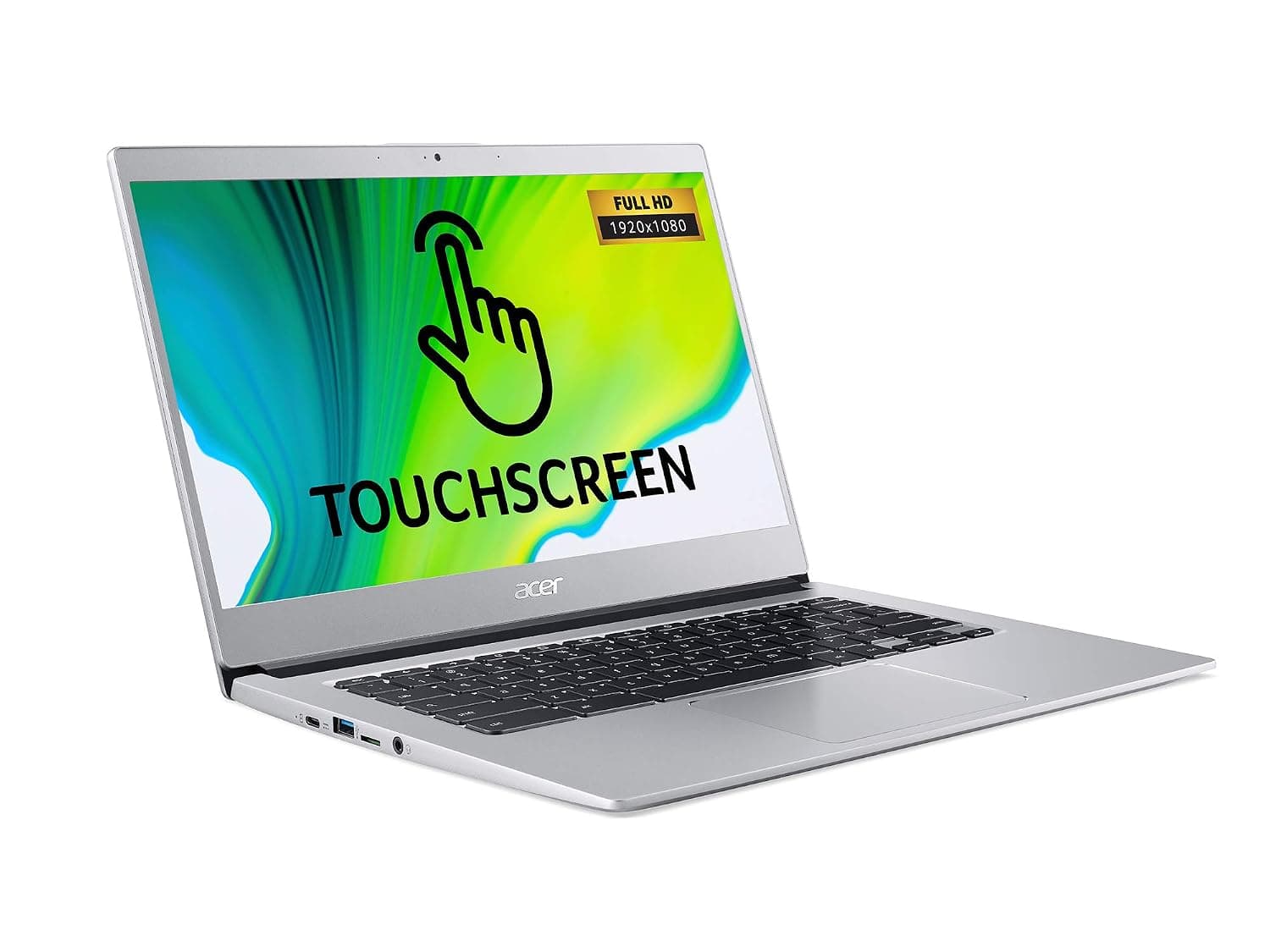 Acer Chromebook 14 CB514-1HT - (Intel Pentium N4200, 4GB RAM, 128GB eMMC, 14 inch Full HD touchscreen display, Chrome OS, Silver)