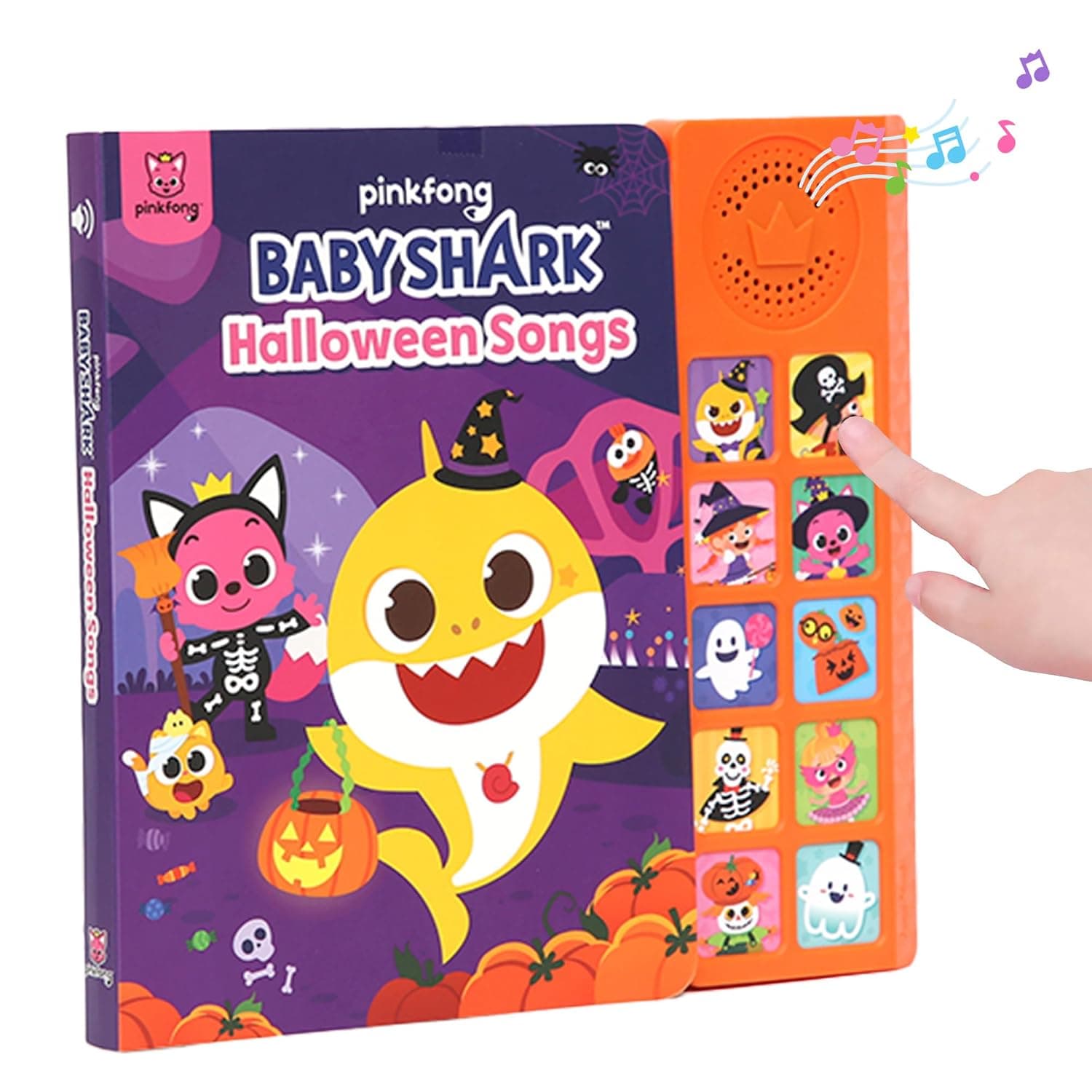 Baby Shark Halloween Songs Sound Book, Children's Halloween Books, Interactive Learning Books for Toddlers, Learning & Education Book Toys, Baby Shark for Babies & Toddlers 1-3