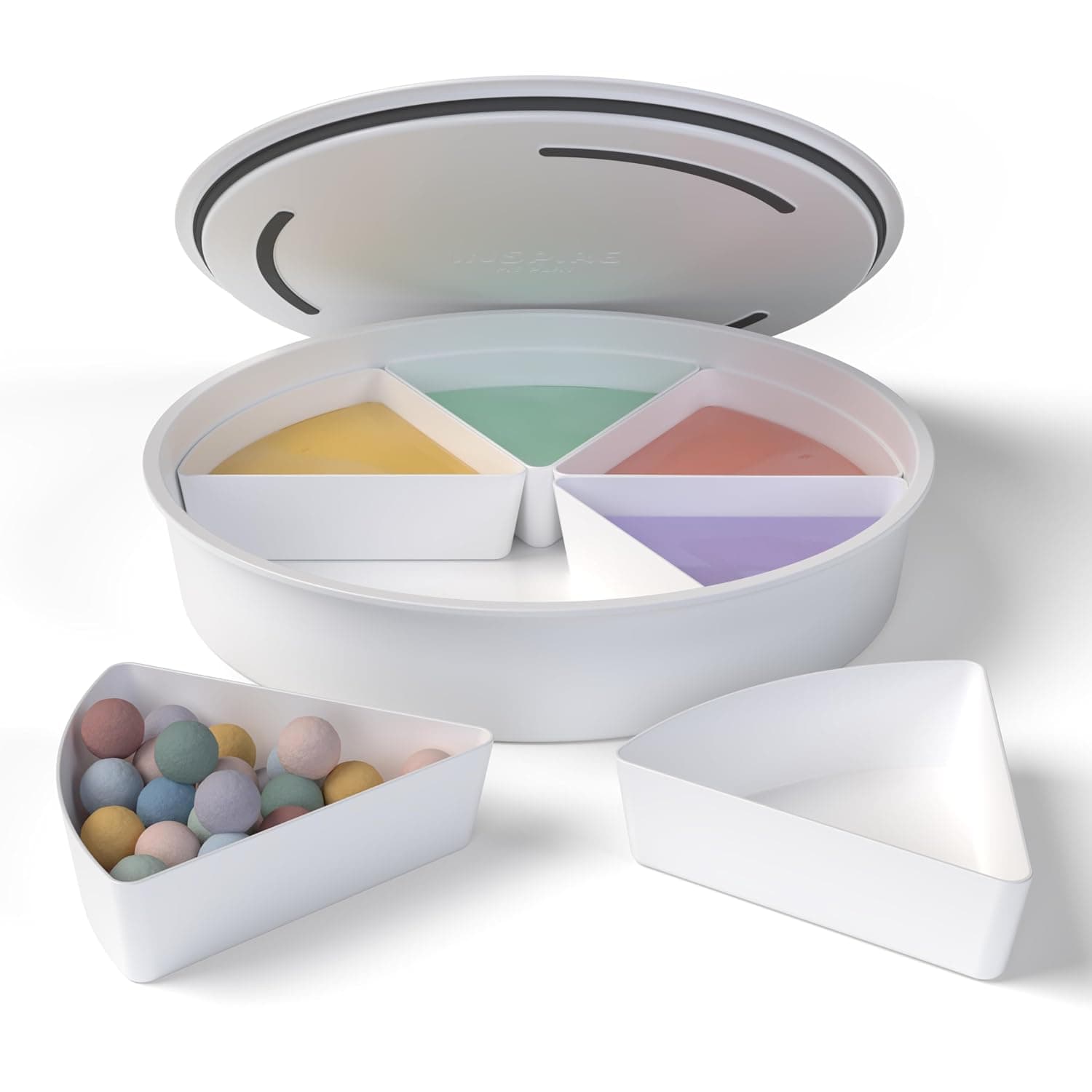 Inspire My Play Sensory Bin with Lid and Removable Storage Inserts - Sensory Bins for Toddler Crafts - Kids Sensory Toys for Autistic Children - Creativity for Kids - Sensory Activities for Toddlers
