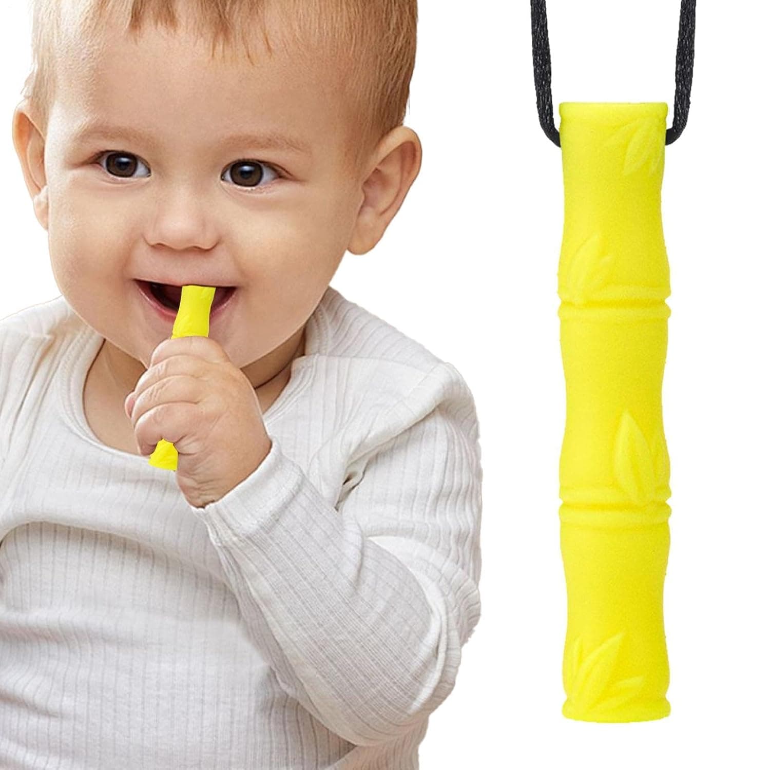Chew Necklaces For Sensory Kids Portable Food-Grade Silicone Chew Necklace | Pacifiers, Teethers, Development Toys For Fixation