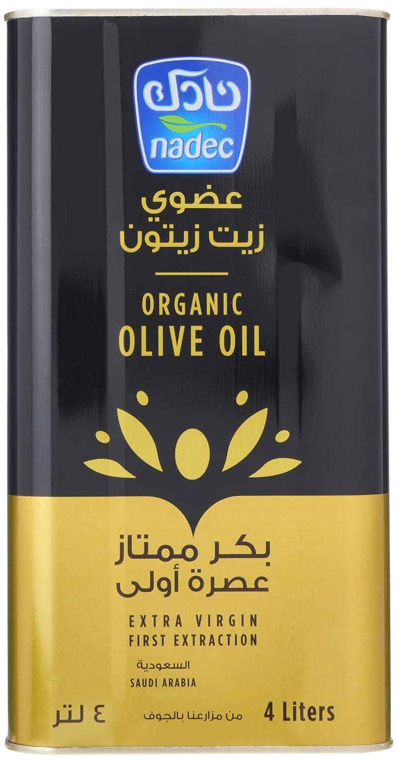 Nadec Organic Extra Virgin Olive Oil, 4 Ltr