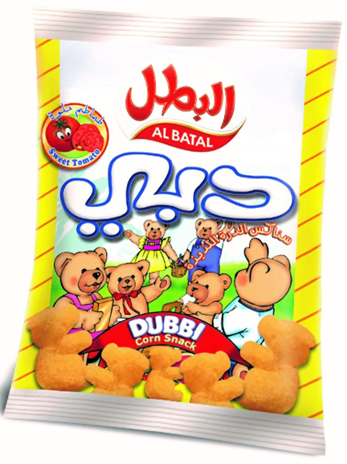 Al Batal Dubbi Sweet Tomato Corn Snack, 100 g