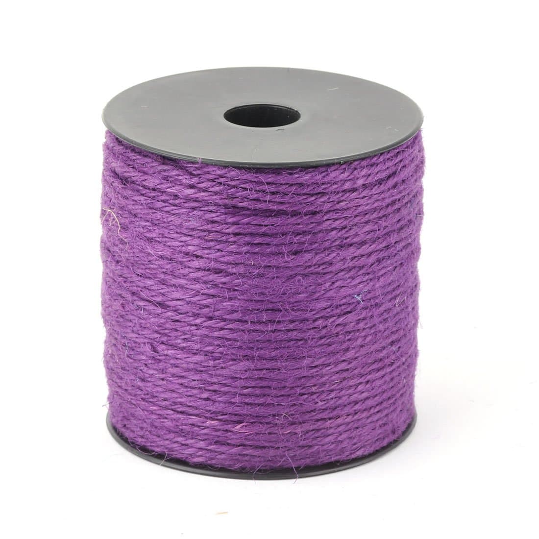 Ruilogod Wedding Decor Gift Wrapping Crafts Burlap String Twine Ribbon Roll 100M Length Purple(id:03 4a2 82 b00 fca