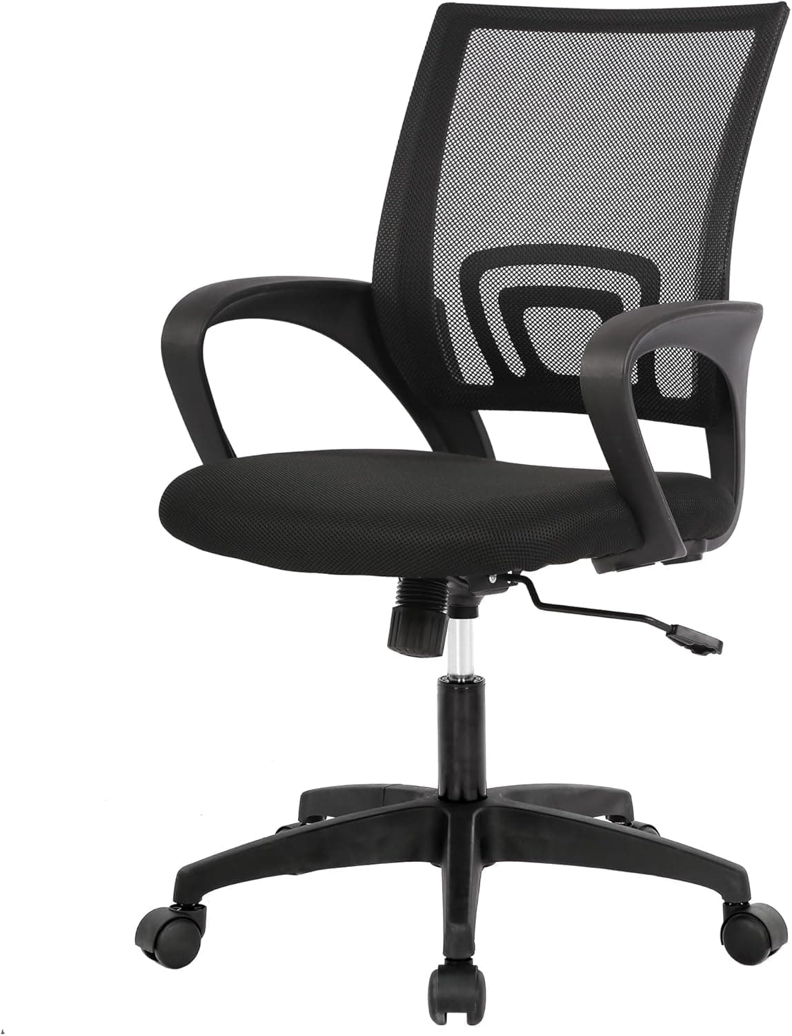 Home Office Chair Desk Computer Chair Adjustable Ergonomic Lumbar Support Armrest Executive with High Density Mesh 360 Degree Swivel Chair for Men Women Adults, Black