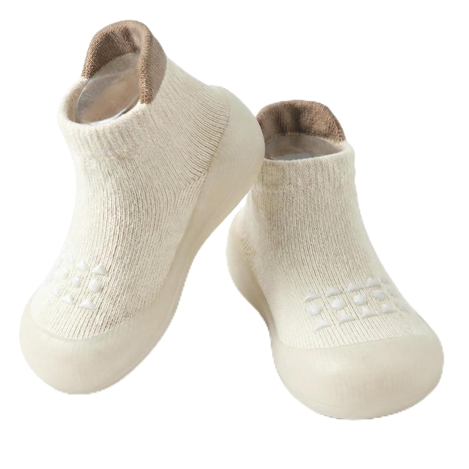 Hstyle Baby Sock Shoes Toddler Walking Shoes Infant Non-Slip Slippers Soft Rubber Sole Sneakers for Baby Boys Girls