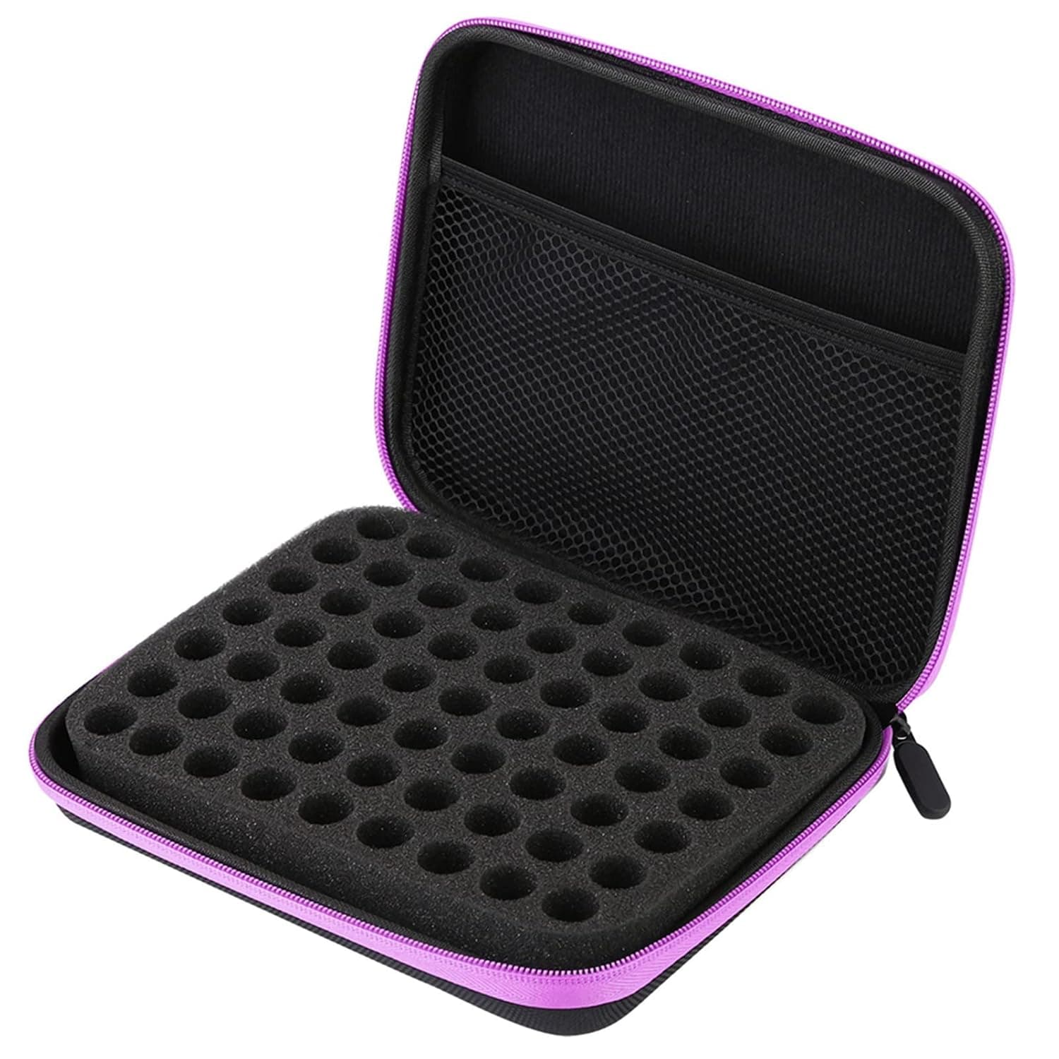 Essential Oil Travel Case, Essential Oil, Carrying Case - Holds 63 Bottles, Storage Bag for (Purple)