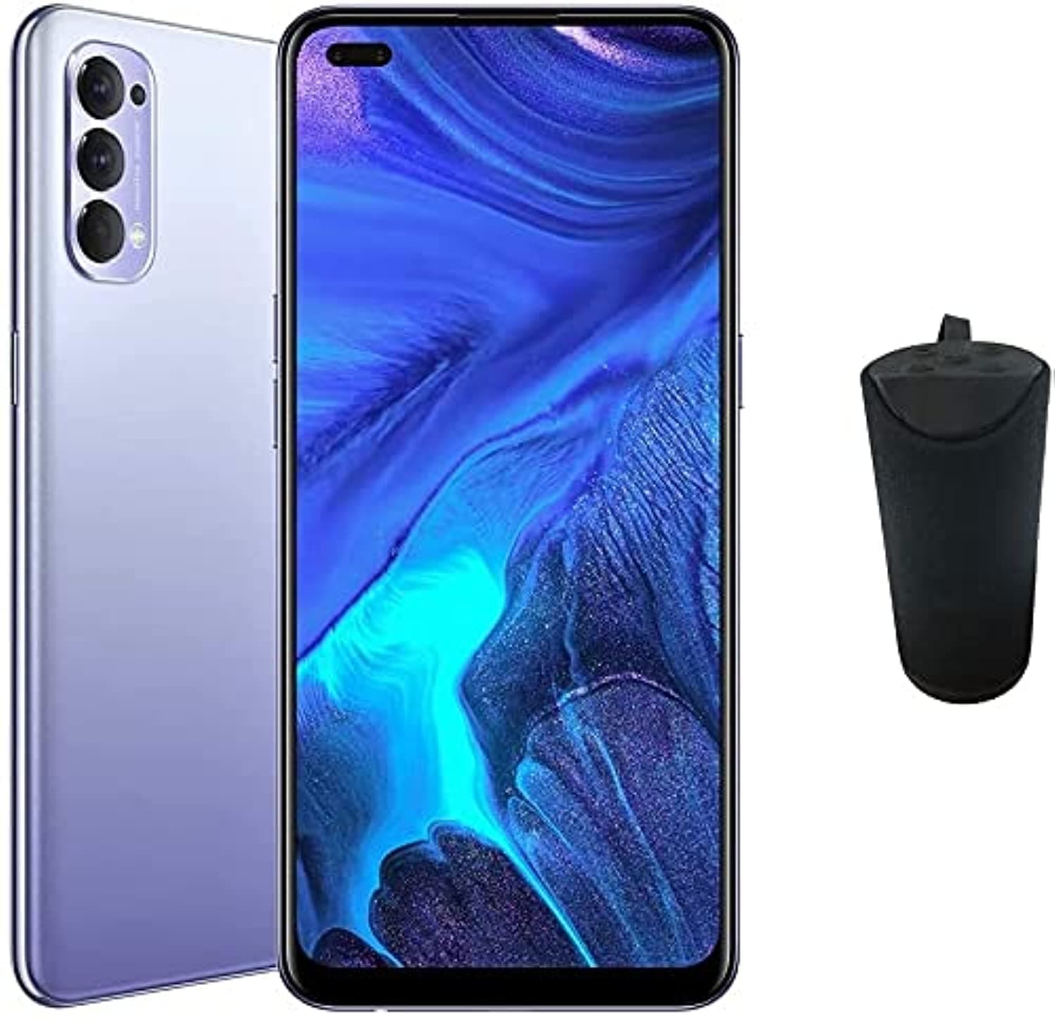 OPPO Reno4 Smartphone, 8GB RAM, 128GB (Space Black) + Gift box contains Bluetooth Speaker