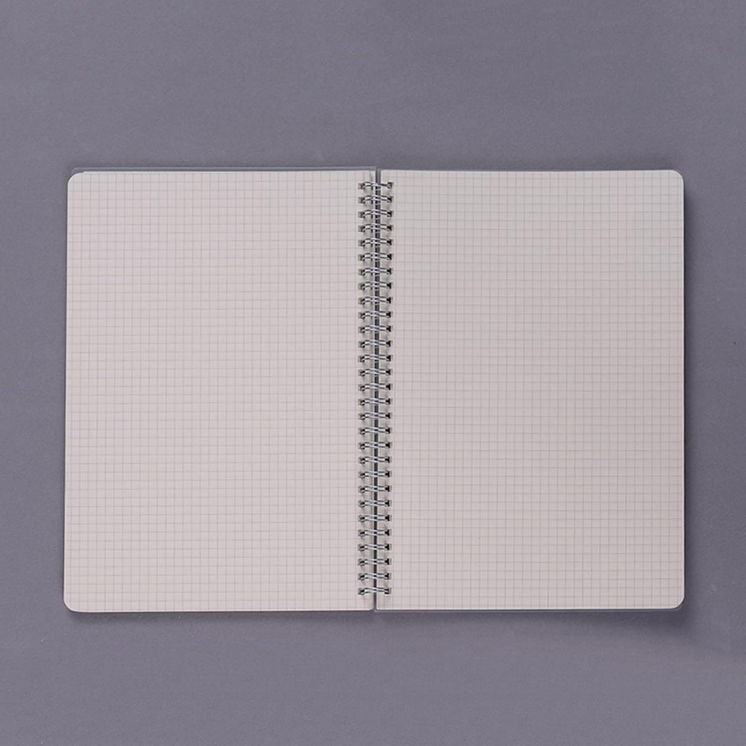 HELEMIY B5 Coil Notebook Spiral Notebooks with Elastic Band 5mm Square Grid Pages Diary Journal Memo Office and School Supplies