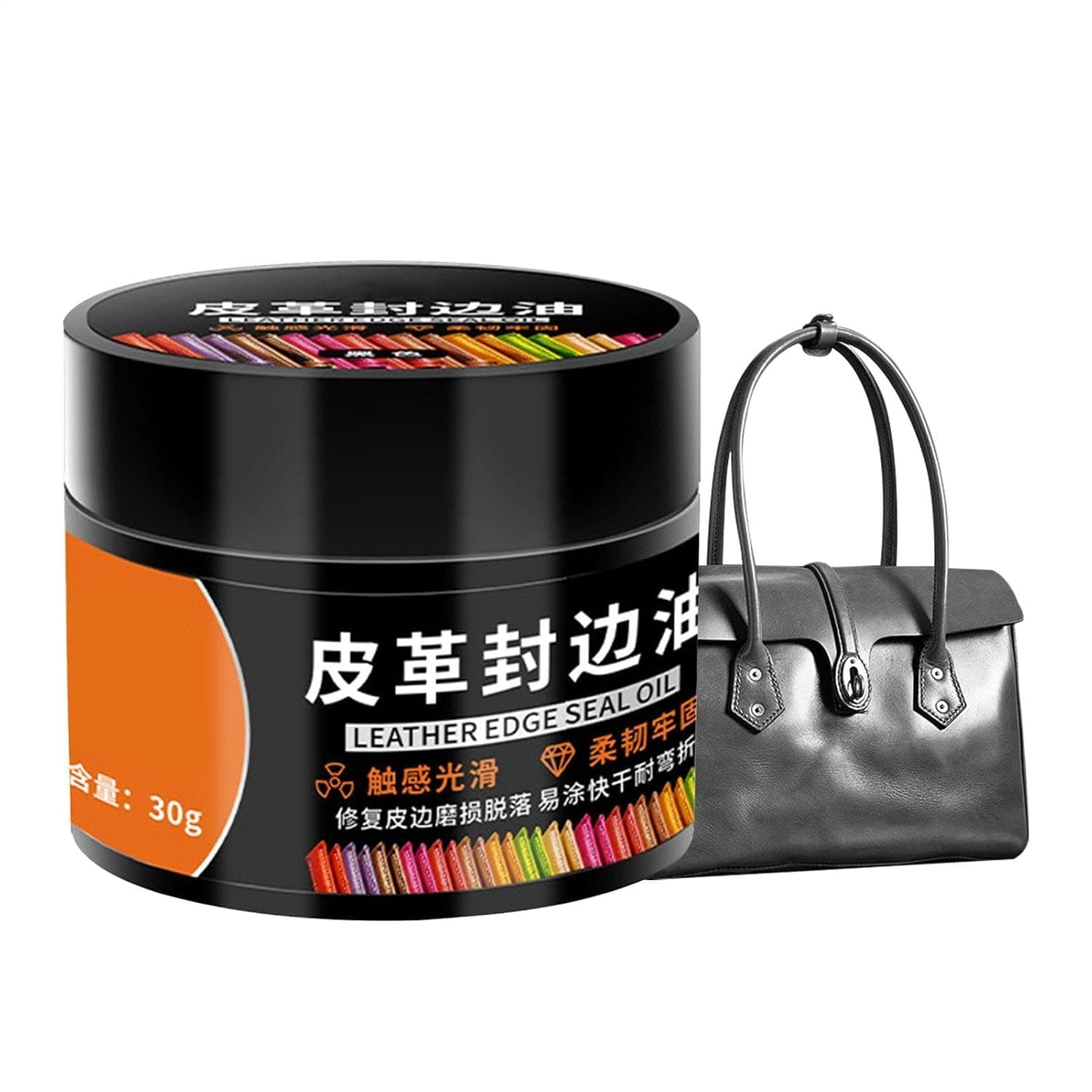 Black Leather Dye 30g Protective Recoloring Long-Lasting Restorer