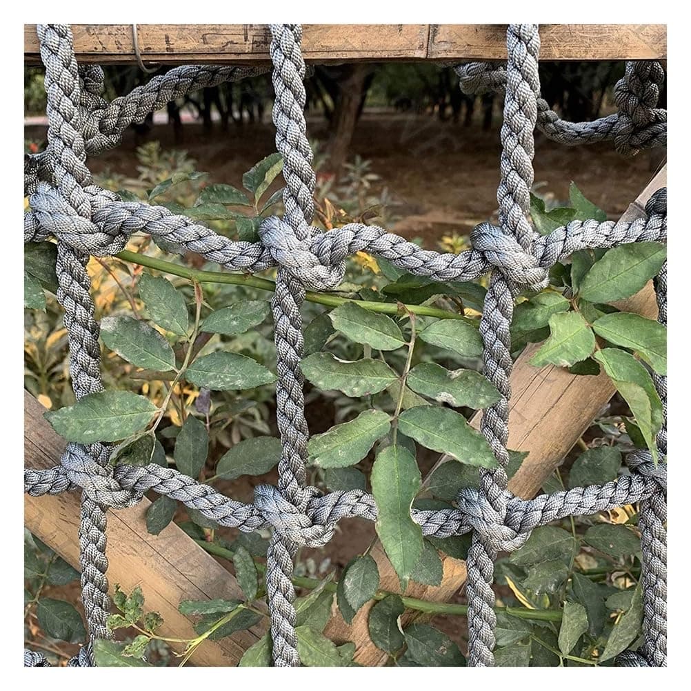 Climbing net for children, safety net 4 x 4 m, for swing and balcony, climbing rope and play equipment for active fun and fun