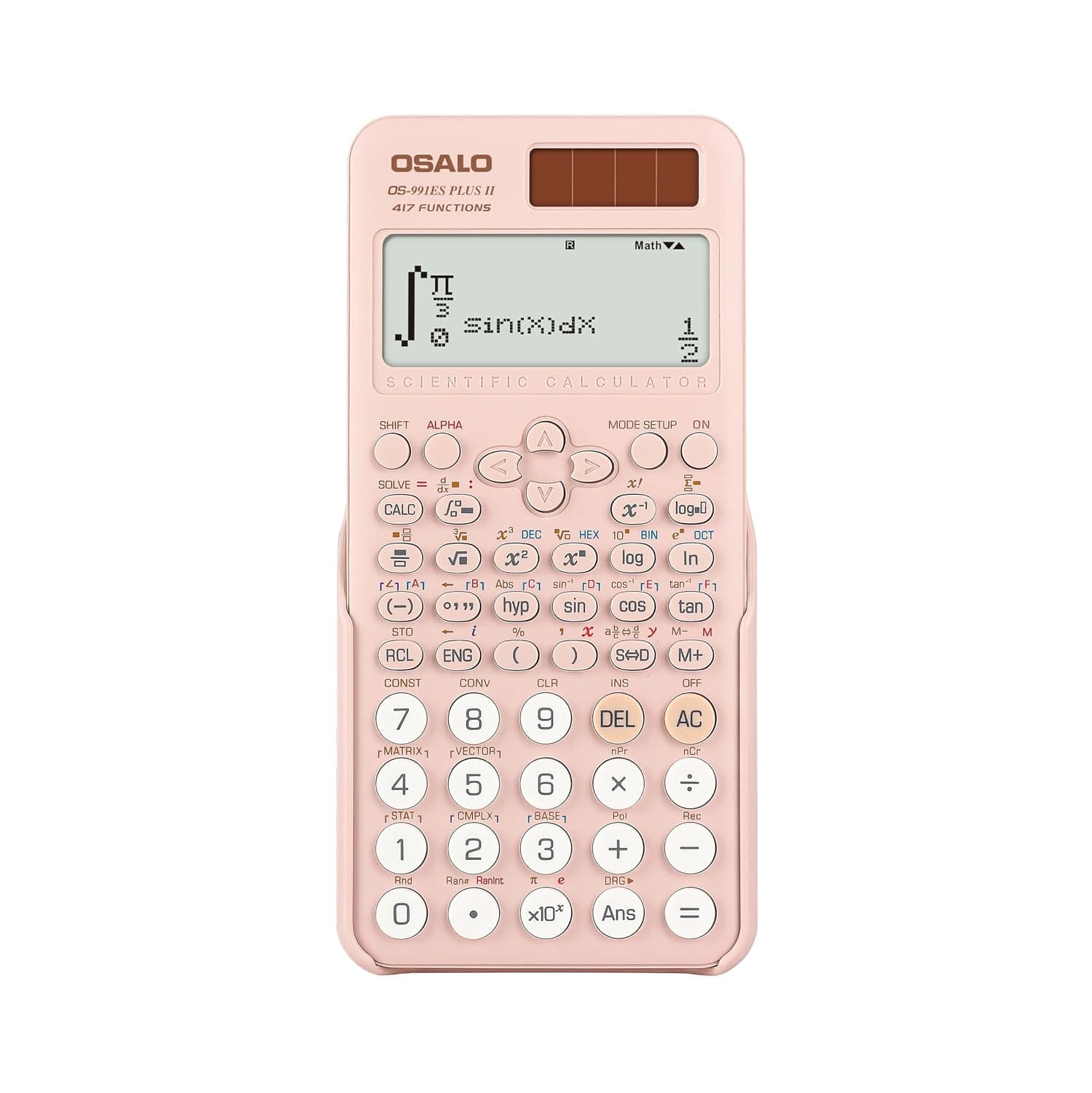 OSALO Scientific Calculator 417 Functions GCSE School Pink OS-991ES PLUS 2