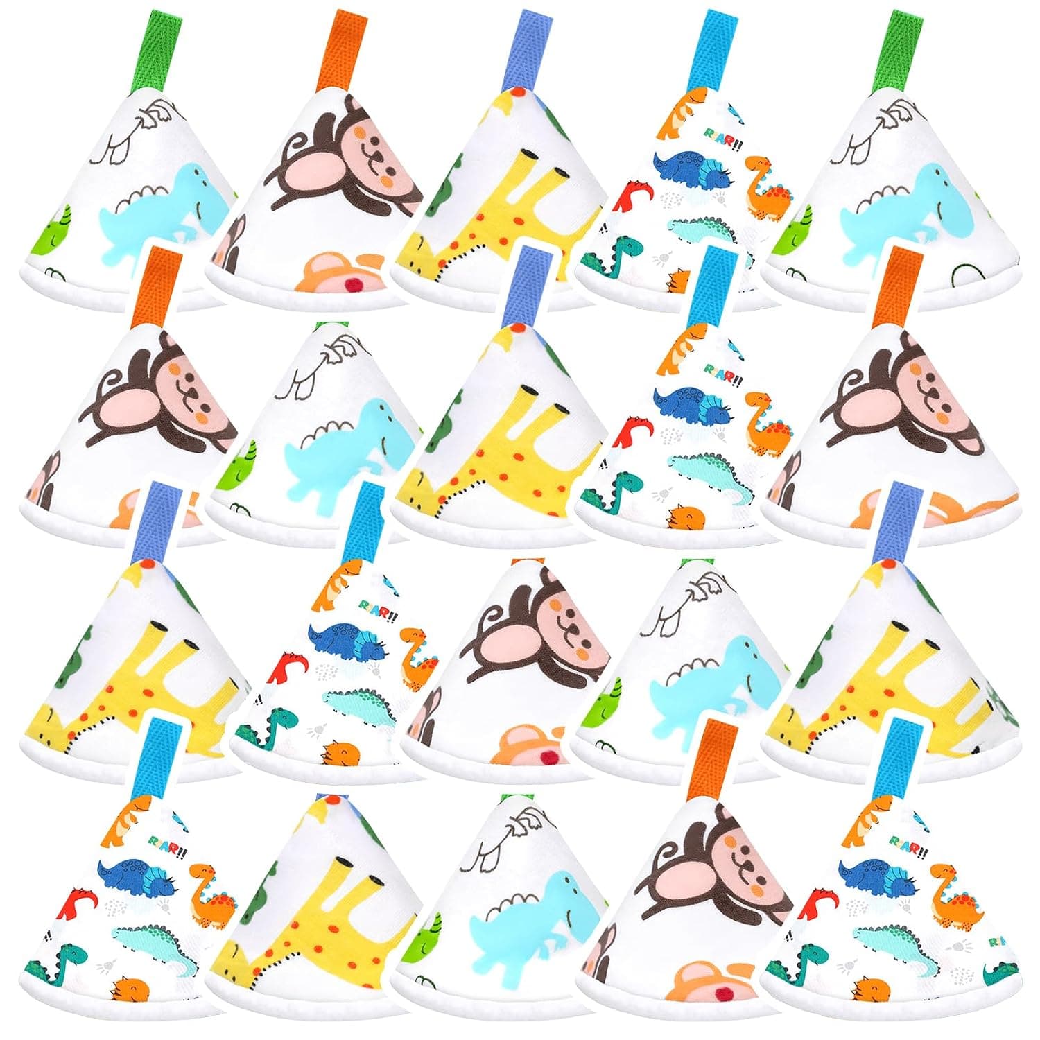20 Pcs Baby Boy Pee Shield Cover,Pee Covers Baby Boy Pee Cap, Reusable Pee Covers for Baby Strong Water Absorption Diaper Changing Accessory for Boys Newborn Birthday Gift (Dinosaur)