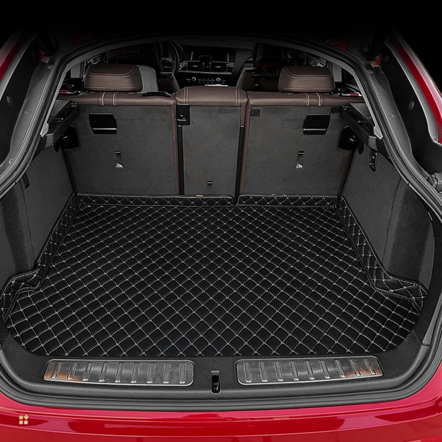 Car Trunk Mat for Geely Tugella S 2021, Custom Fit PU Leather Cargo Liner, All-Weather Waterproof Rear Trunk Protector, Auto Interior Accessories
