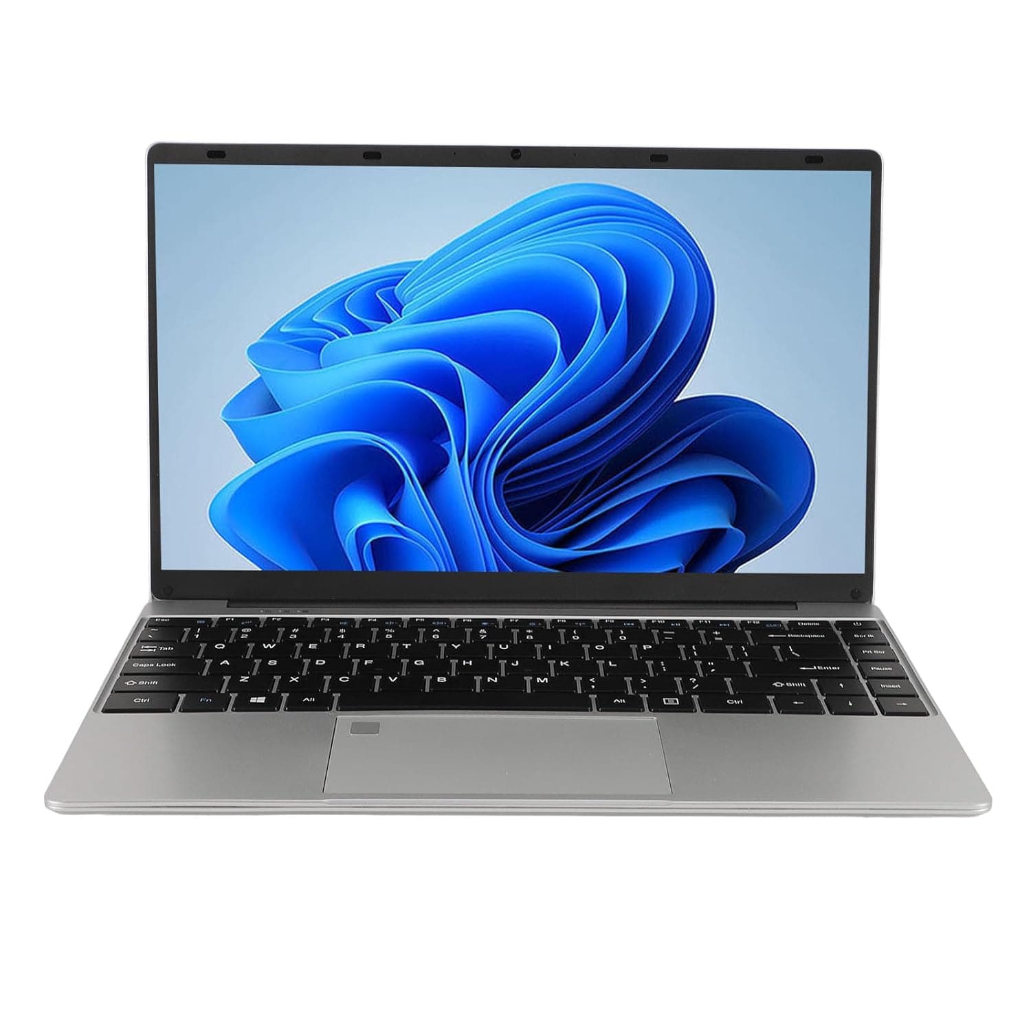 Generic Ultra Thin Laptop, Versatile 14.1 Inch Notebook Quad Core CPU for OS for Business (UK Plug 12GB+256GB)