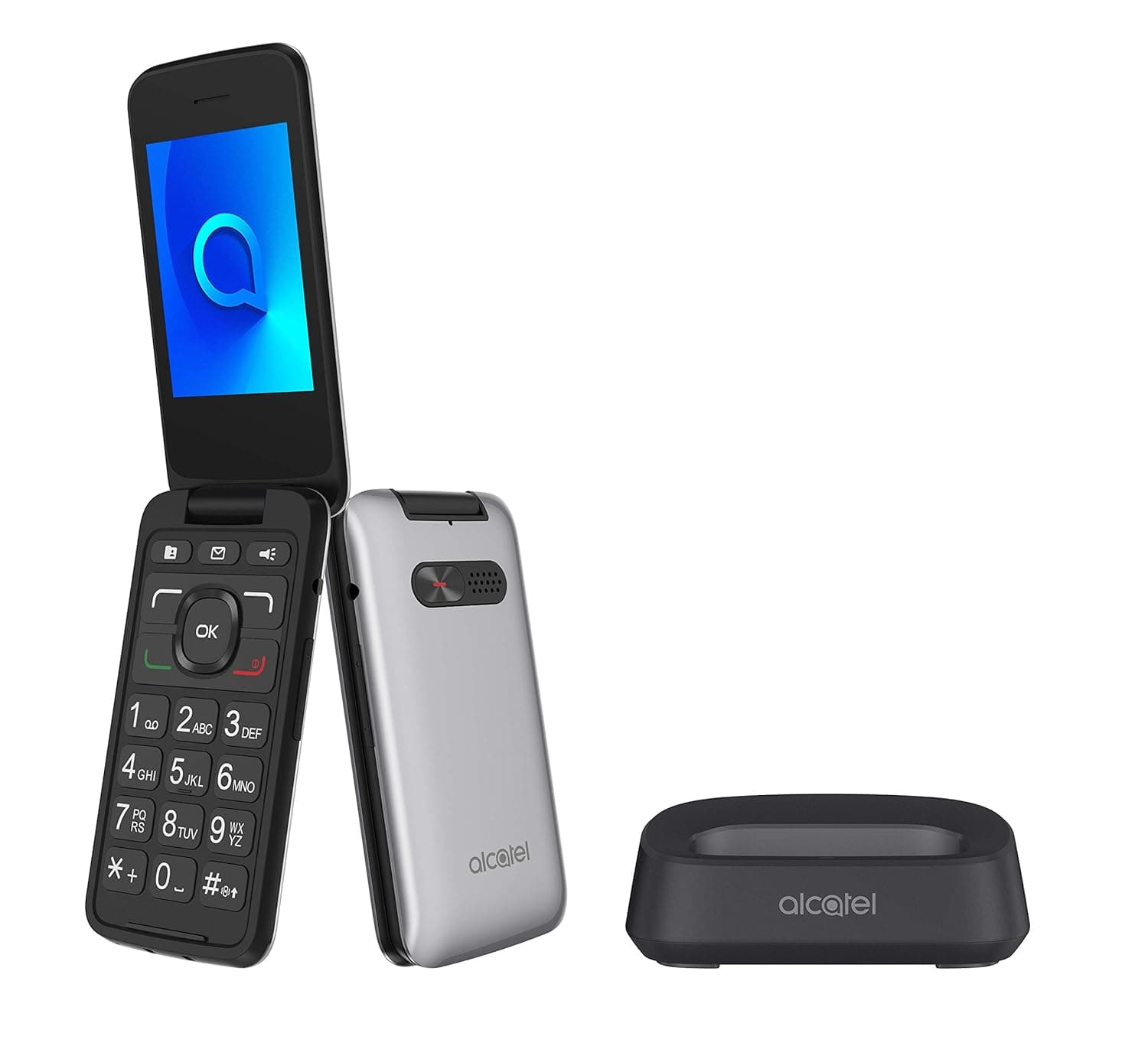 Alcatel 3026X Dual-SIM 256MB ROM + 128MB RAM (GSM Only | No CDMA) Factory Unlocked 3G/LTE Smartphone (Metallic Silver) - International Version
