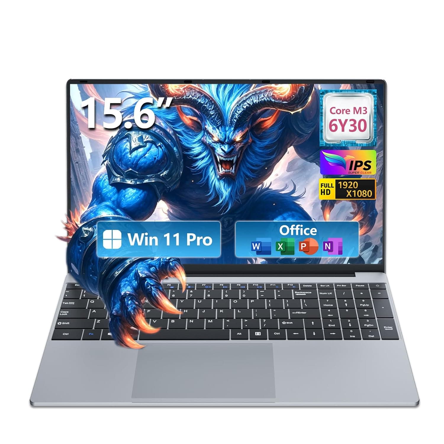 Laptop, 2026 New Laptop Computer, Lap Top PC Core M3-6Y30(Beat N4000), 8GB RAM 256GB SSD, 180°Open, UHD Graphics, 15.6" IPS 1080P, WiFi 5, BT4.2, Win 11/Office Laptops for Study Work, 2-Year Warranty