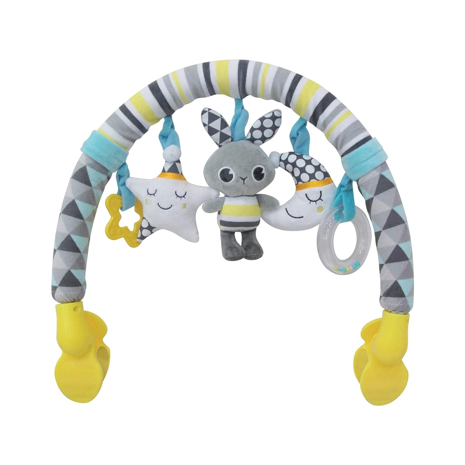 The Moon Brand Jungle Friends Activity Toy Bar, Hanging Toy, Play Arch Stroller Crib Pram Activity Bar, Plush Toy 0m+ - Good Night