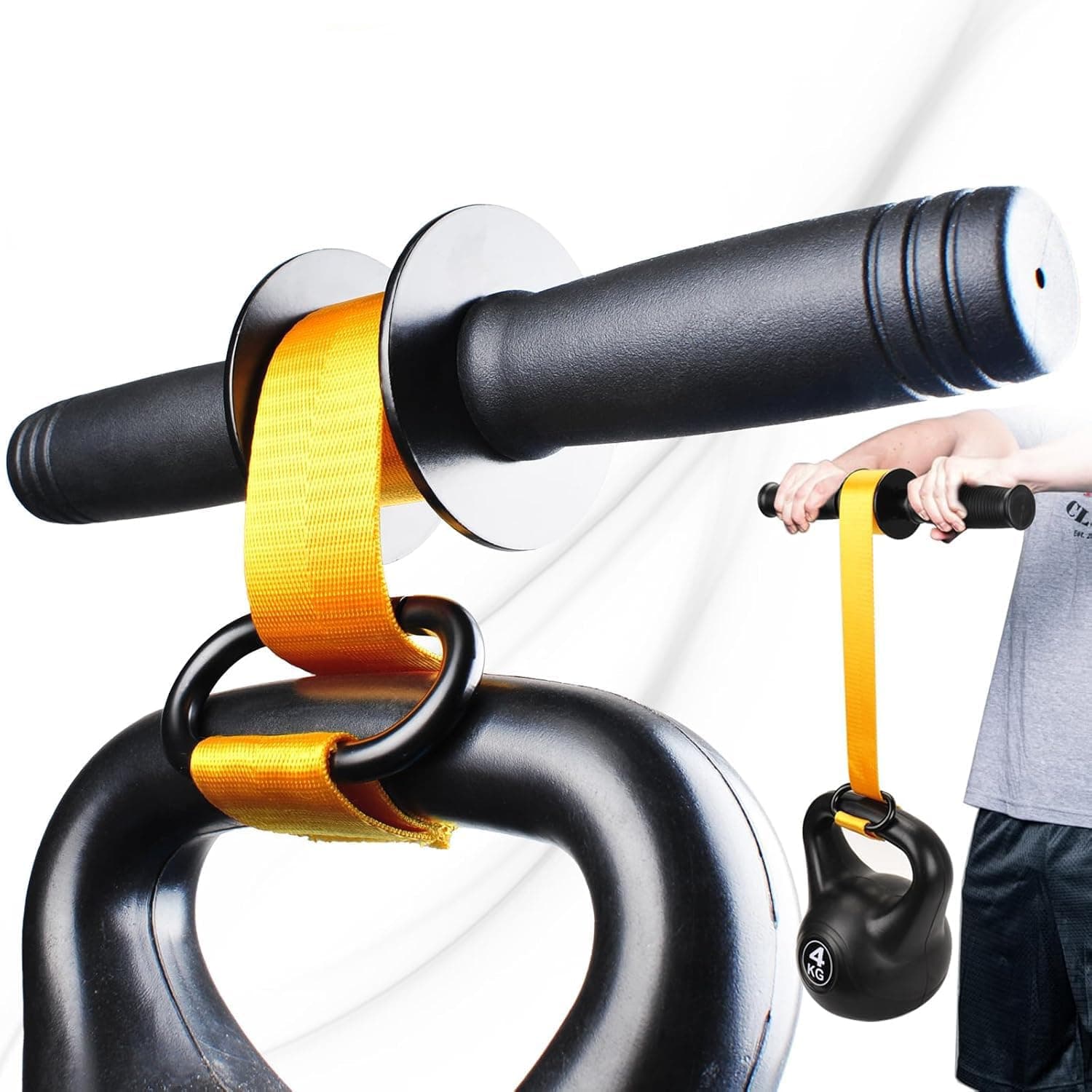 Forearm Strengthener, Wrist Strengthener Roller, Durable PVC Non-Slip Grip Handle with Quick Lock Mechanism, Forearm Exerciser, Great for Hand, Wrist, Forearm Strength Training