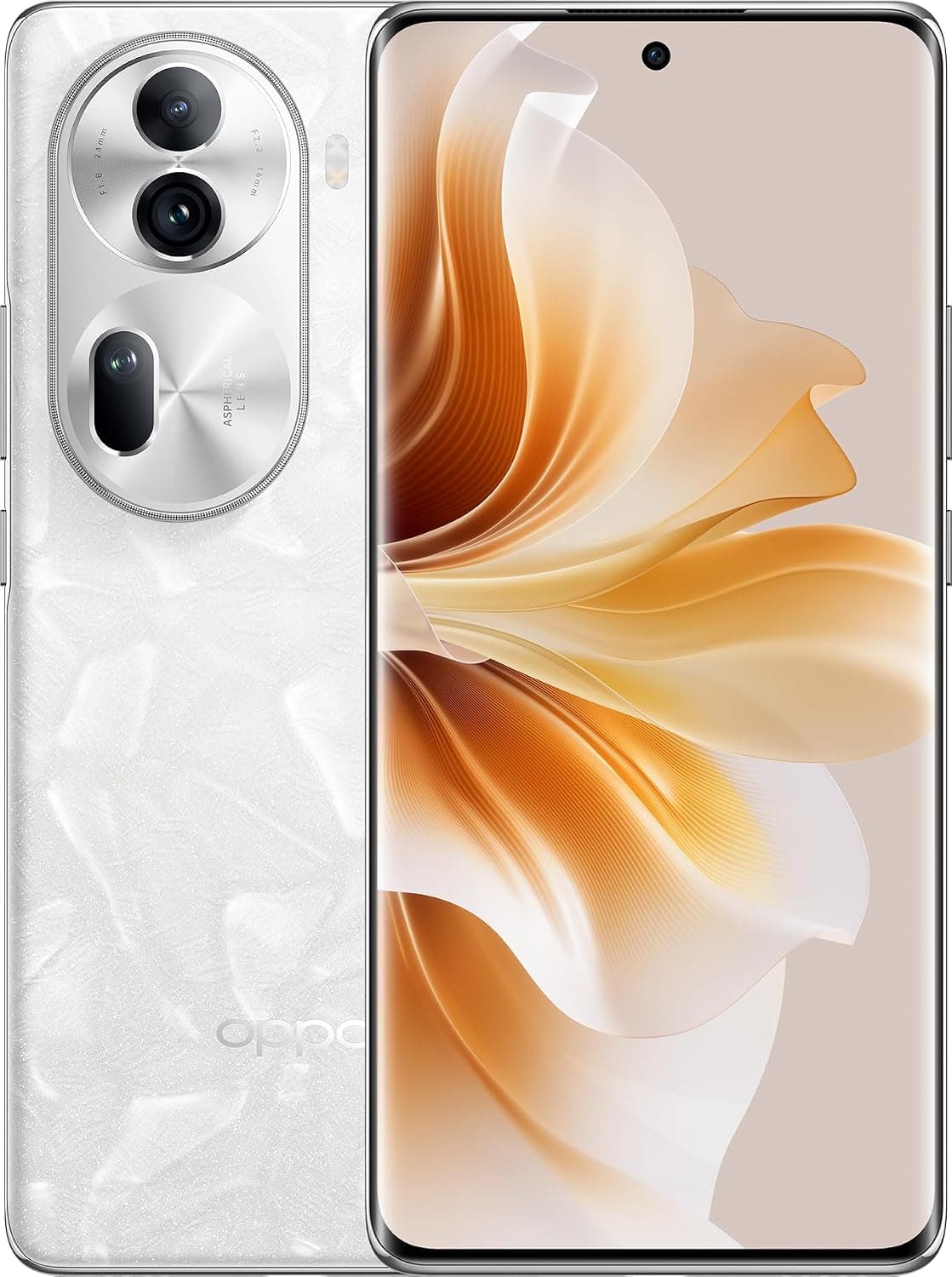 Oppo Reno 11 Pro DUAL SIM 512GB ROM + 12GB RAM (GSM Only | No CDMA) Factory Unlocked 5G Smartphone (Pearl White) - International Version