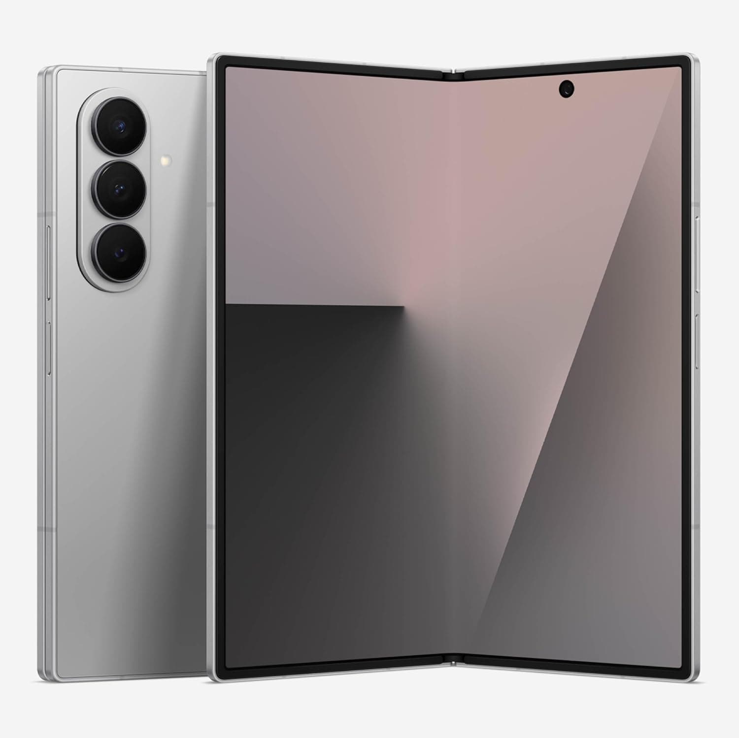 Samsung Galaxy Z Fold7 Cell Phone, 512GB AI Smartphone, Unlocked Android, AI Photo Edits, Large Screen, Long Battery Life, 2025, Silver Shadow (International Version)