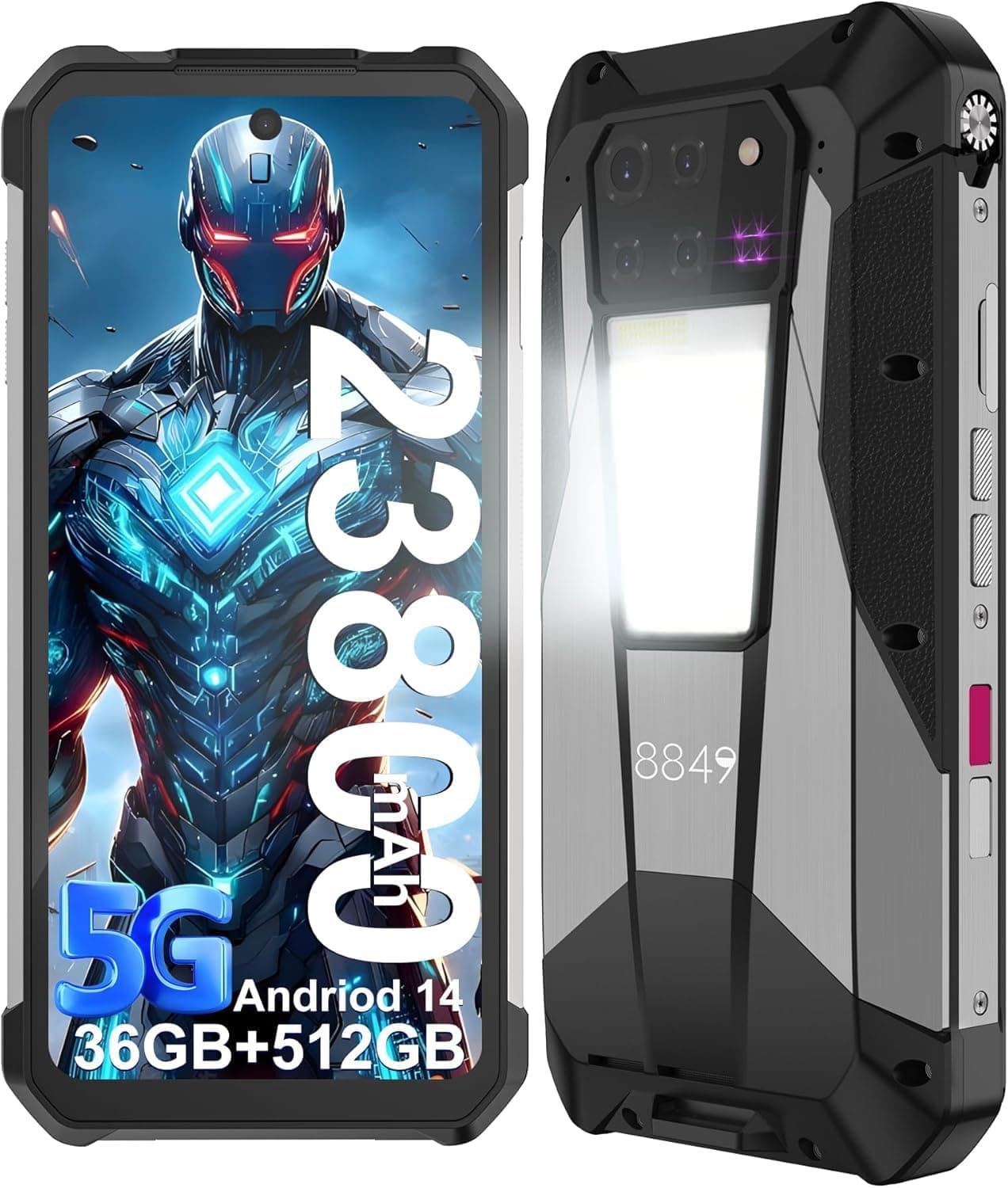 8849 Tank 3 Pro 32GB RAM+512GB ROM,100 Lumens 120Hz Projector,23800mAh,5G,200MP Camera,NFC,Global Version