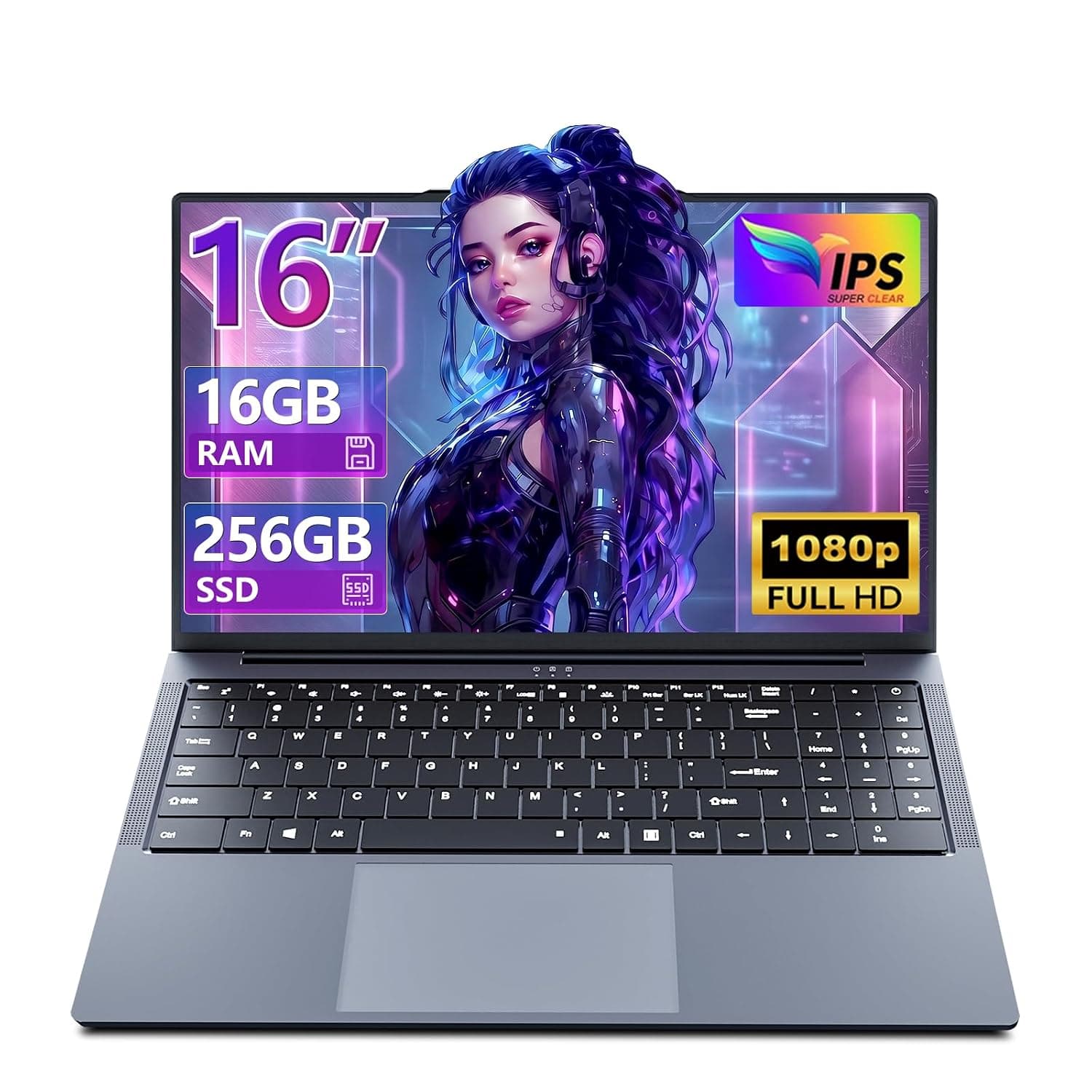 Gaming Laptop 16GB RAM 256GB SSD, Traditional Laptop Computers with Core i5 (Up to 3.60 GH) 16" IPS FHD 1920 * 1200, Laptop Computer for Students/Business with Backlit Keyboard