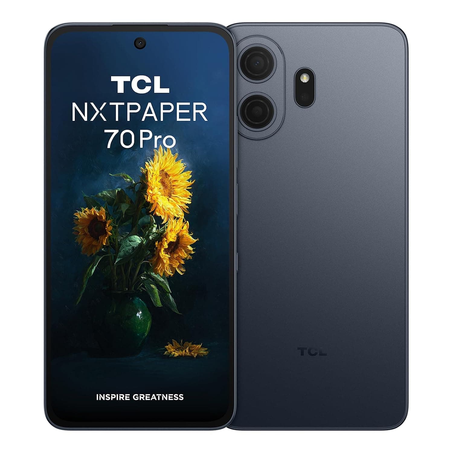 TCL NxtPaper 70 Pro Dual-SIM 256GB ROM + 8GB RAM (GSM Only | No CDMA) Factory Unlocked 5G Smartphone (Stellar Blue) - International Version