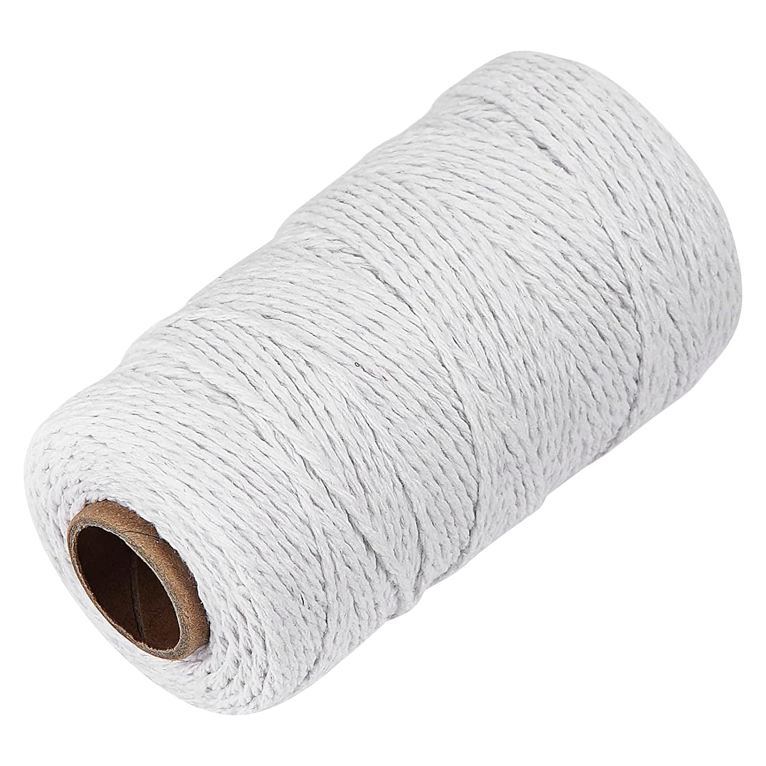 White Cotton Butchers Twine String - Ohtomber 328 Feet 2MM Bakers Twine for Crafts, Kitchen Cooking Butcher String for Meat and Roasting, Gift Wrapping