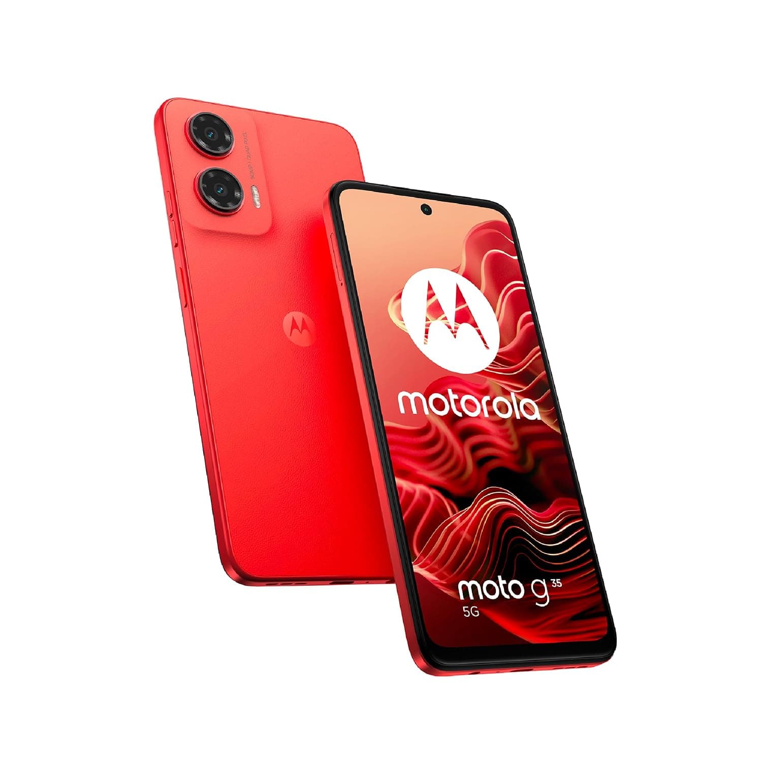MOTOROLA G35 5G, 8+16GB RAM,pSIM + eSIM,128 GB ROM, UNISOC T760, 6.7" FHD+ Display 120Hz, Android 14, Guava Red