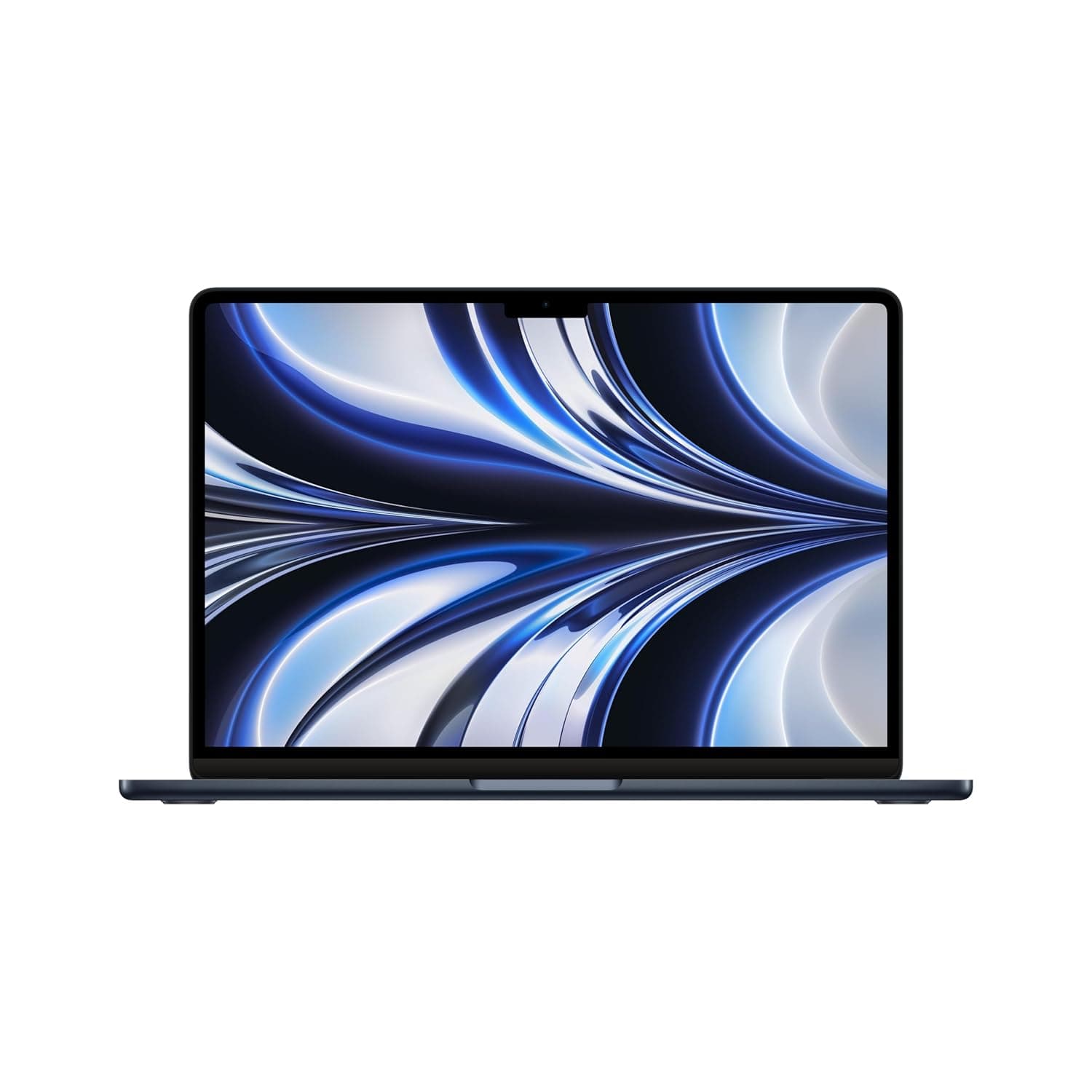 Apple MacBook Air laptop with M2 chip: 13.6-inch Liquid Retina display, 16GB RAM, 256GB SSD storage, backlit keyboard, 1080p FaceTime HD camera. Works with iPhone and iPad; Midnight (Renewed)