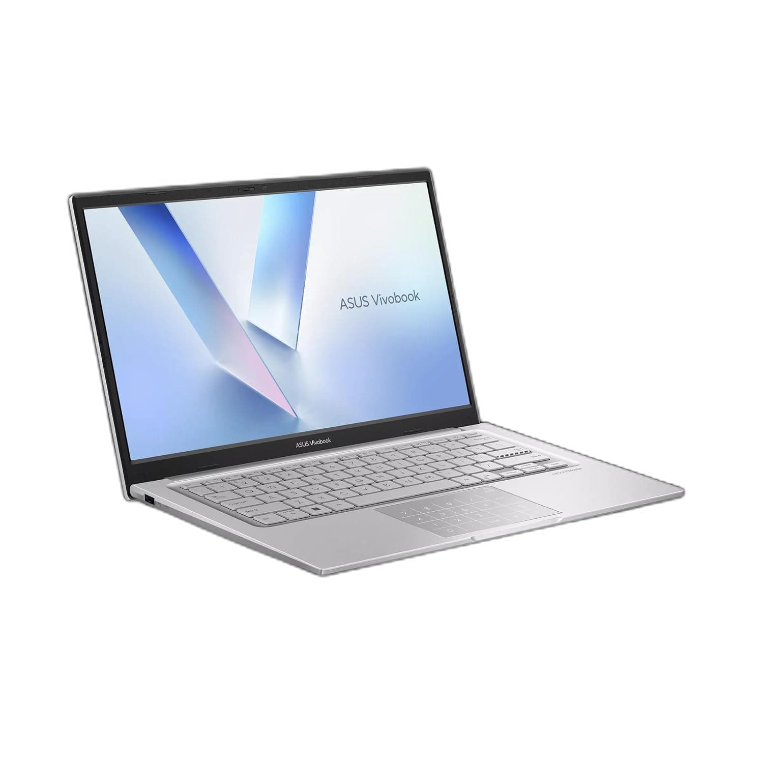 ASUS Vivobook 14" FHD (1920 x 1080), X1404VA-EB1602W, Intel Core 7 Processor 150U (10 cores), DDR5 16GB, 512GB M.2 NVMe 4.0 SSD, Win 11,Silver Color, HD Cam +Privacy,Number Pad, 1.4KG, Type C charge