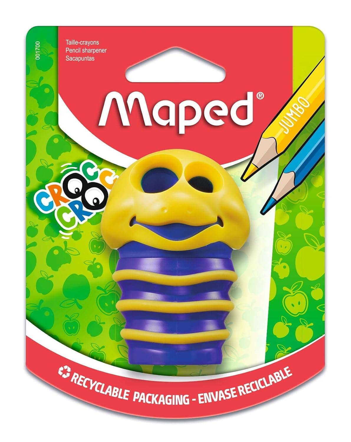 Maped Croc Croc Sharpener, Assorted Colors (001700St)