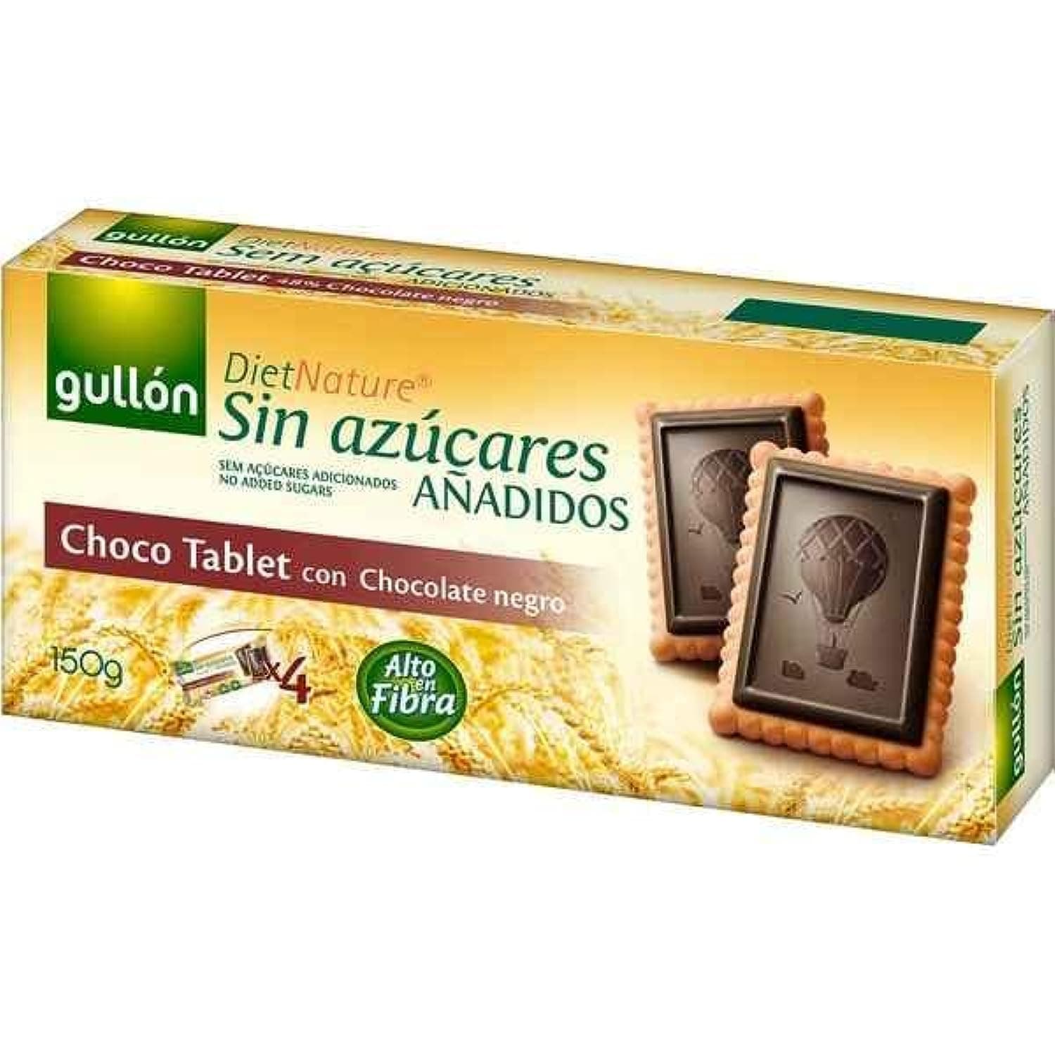 Gullon No Sugar Choco Tablet with Dark Chocolate 150g
