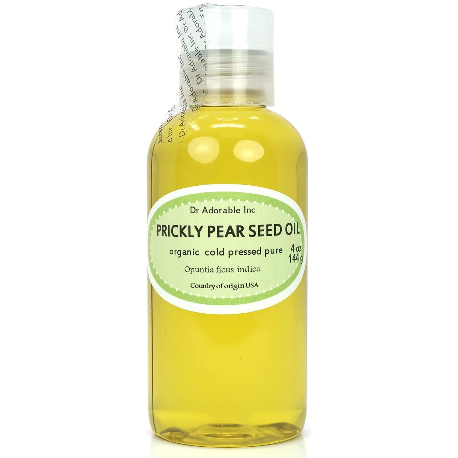 Dr Adorable - 4 oz - Prickly Pear Seed Oil - Pure Organic Cold Pressed | Natural Moisturizing for Skin Hair Massage DIY Beauty