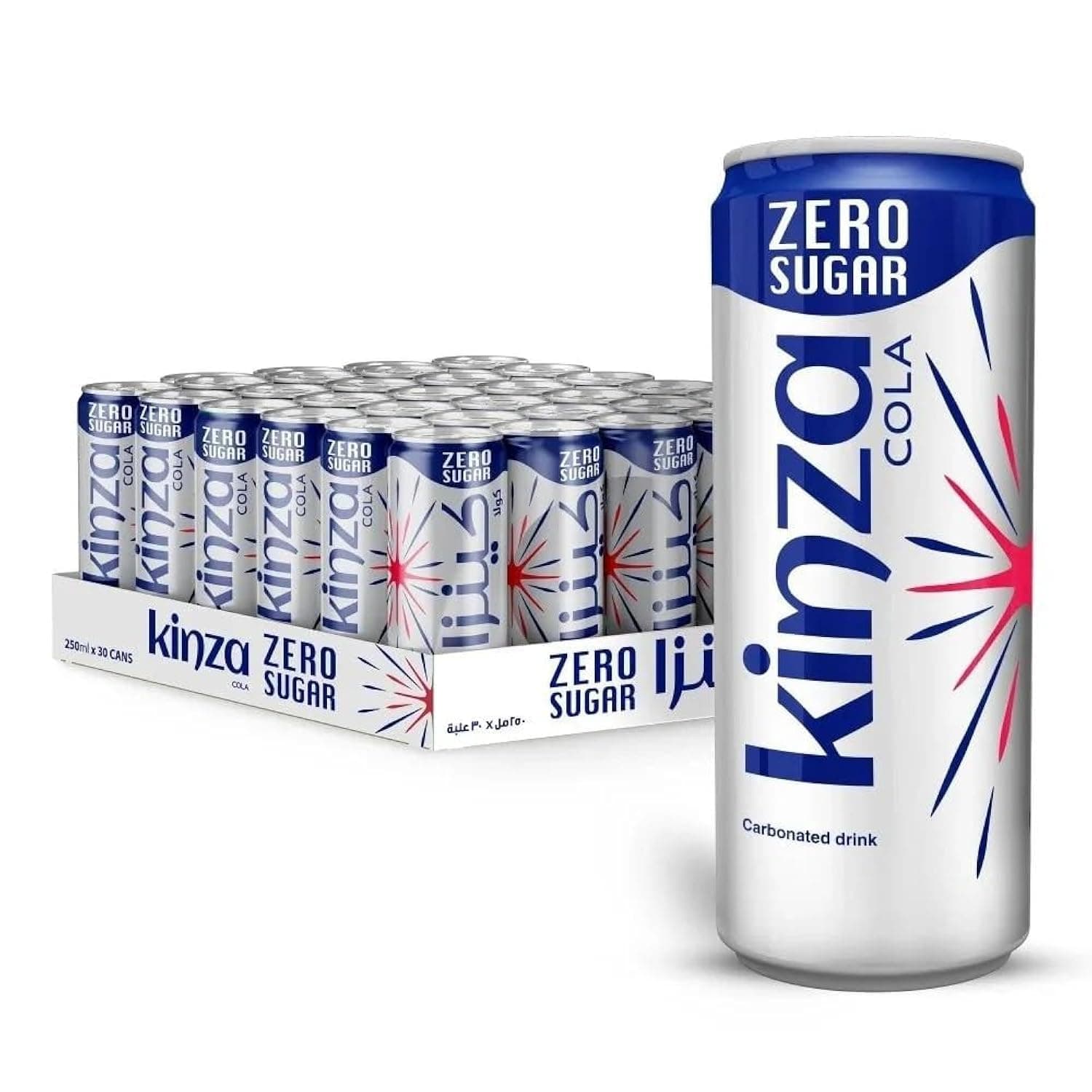 Kinza Cola Diet CSD 30 x 250 ml (Sugar)