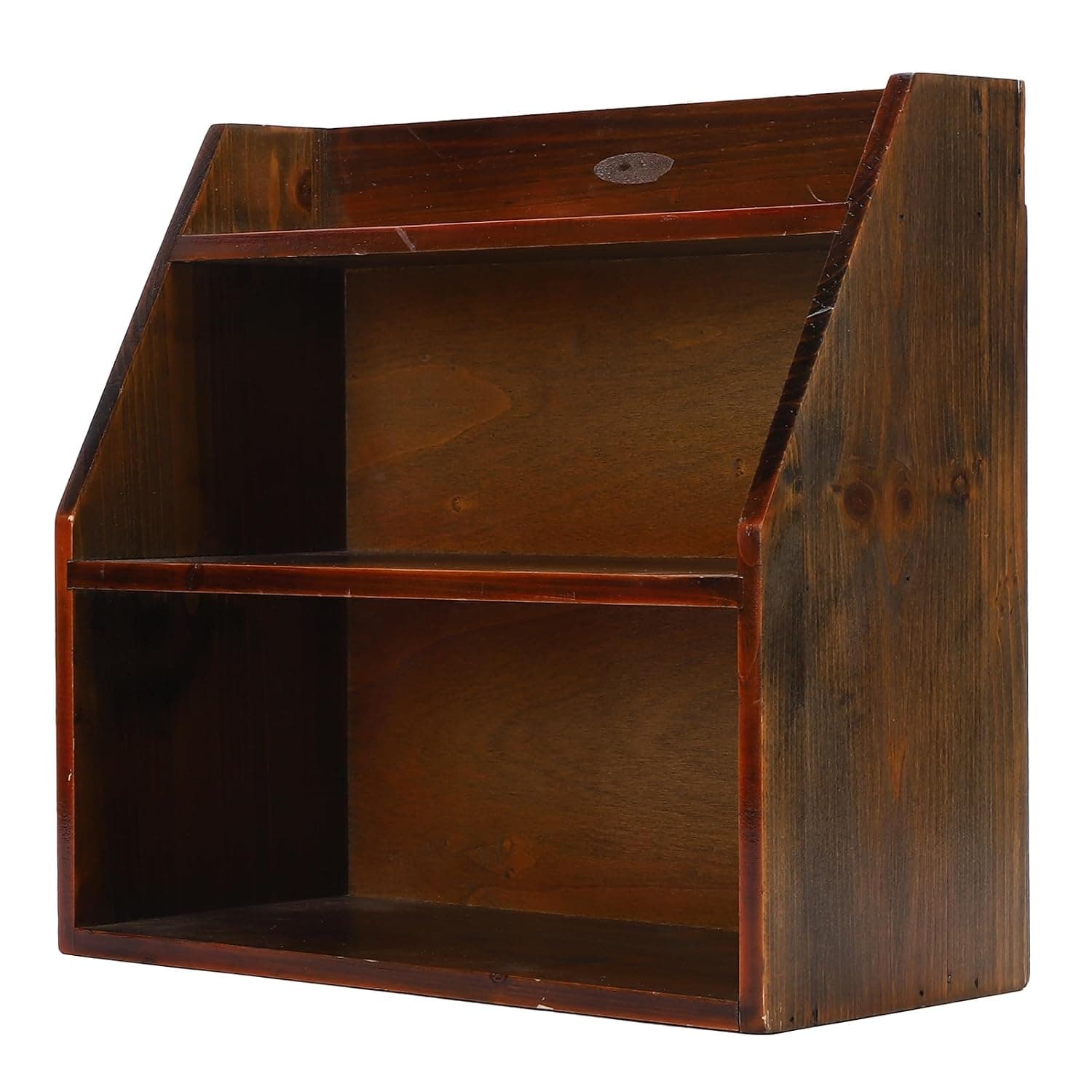 TOPINCN Wooden Wall Shelf Vintage Display Shelf 3-Tier Storage with Sturdy Structure for Living Room Bedroom Kitchen Decor