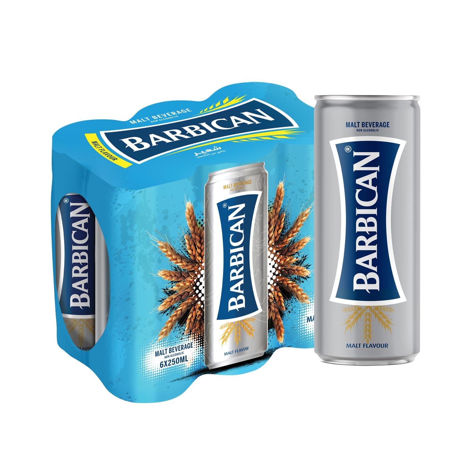 Barbican Malt Flavour Non Alcoholic Malt Drink Bottle, 6 x 250 ml