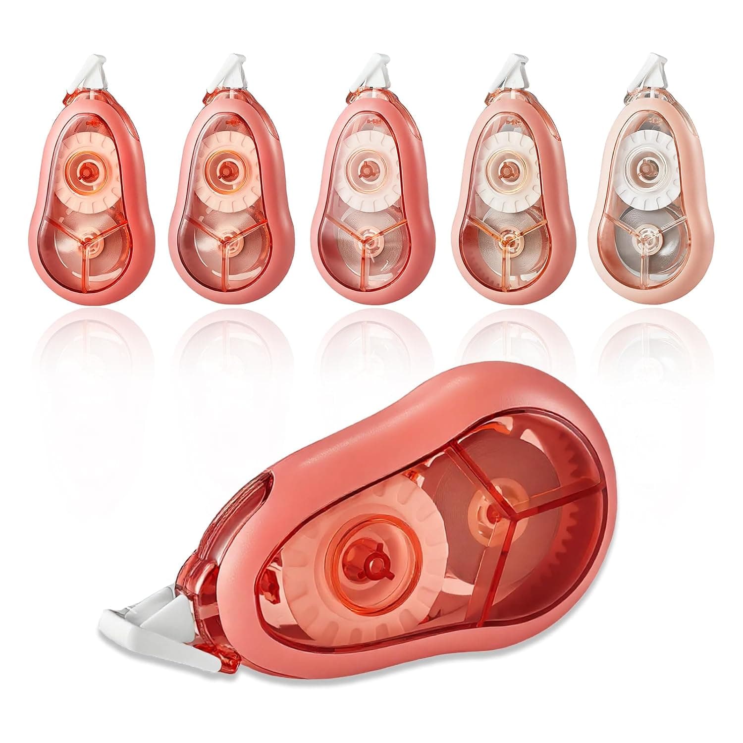 White Correction Tape, 5 Pack, 65.62 Feet Correction Tape for School and Office, School & Office Supplies, (Pink)