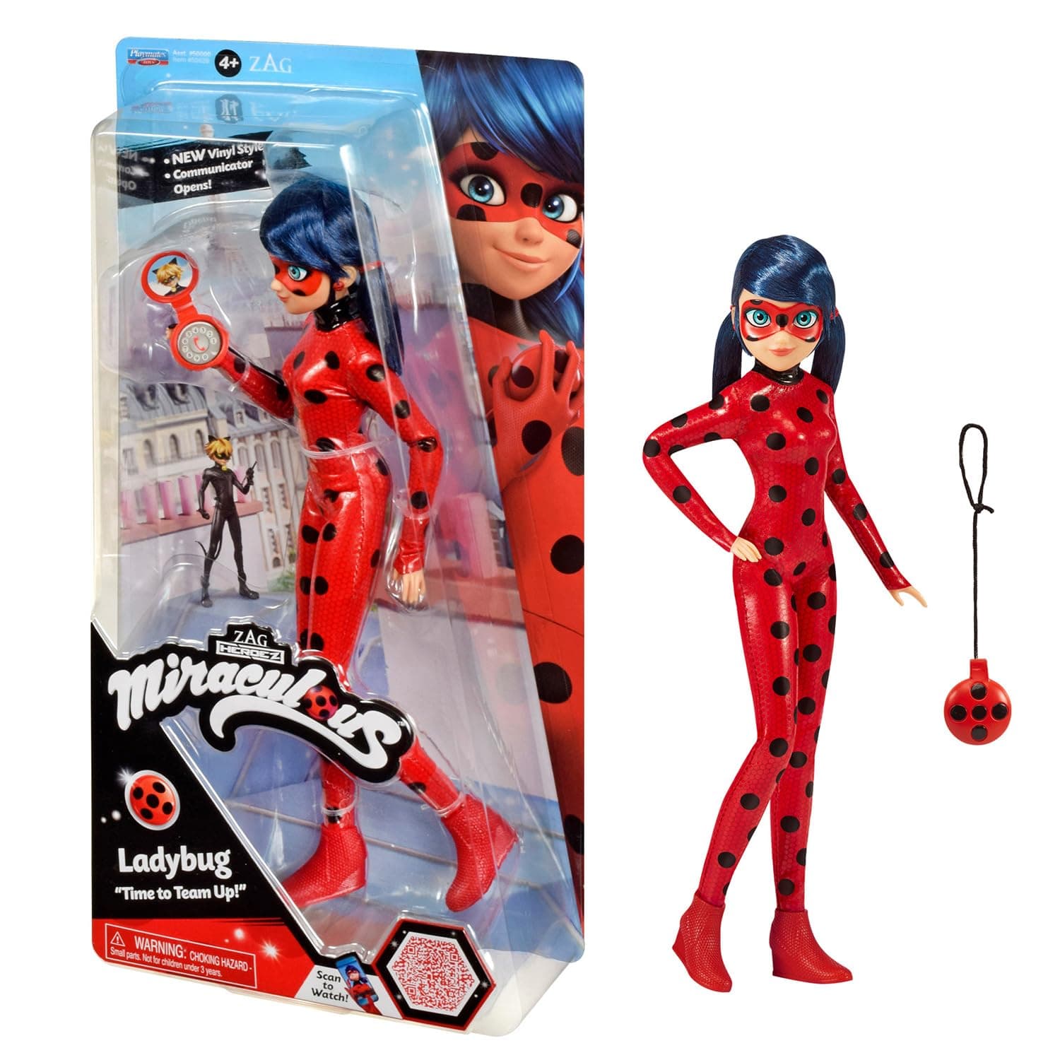 BANDAI Miraculous Ladybug And Cat Noir Toys Ladybug Fashion Doll | Articulated 26cm Ladybug Doll With Accessories Kwami | Teen Superhero Ladybug Figurine | Dolls Range