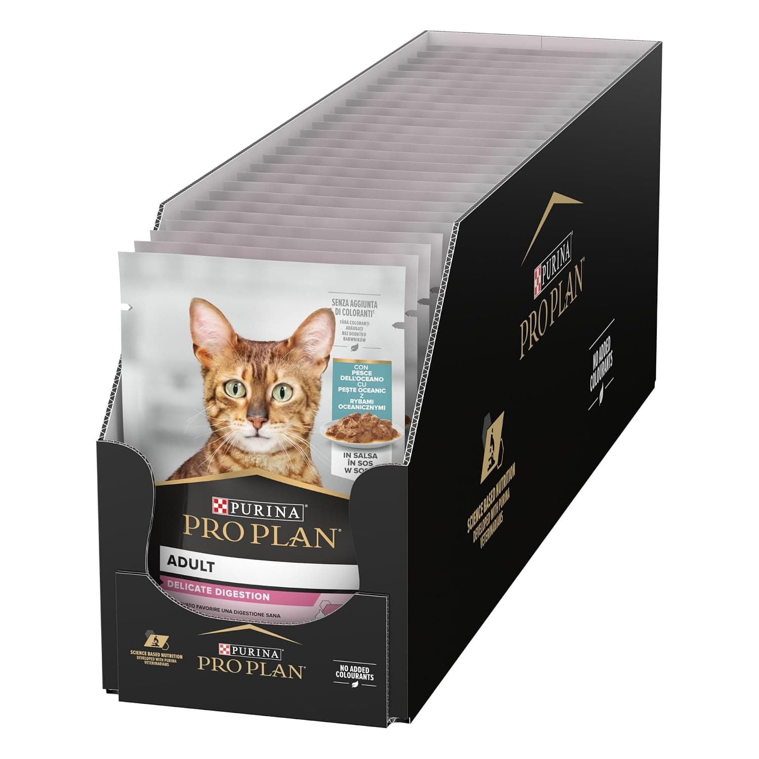 Purina Pro Plan Delicate Wet Cat Food with Oceanfish Grilled in Gravy, 26 x 85g