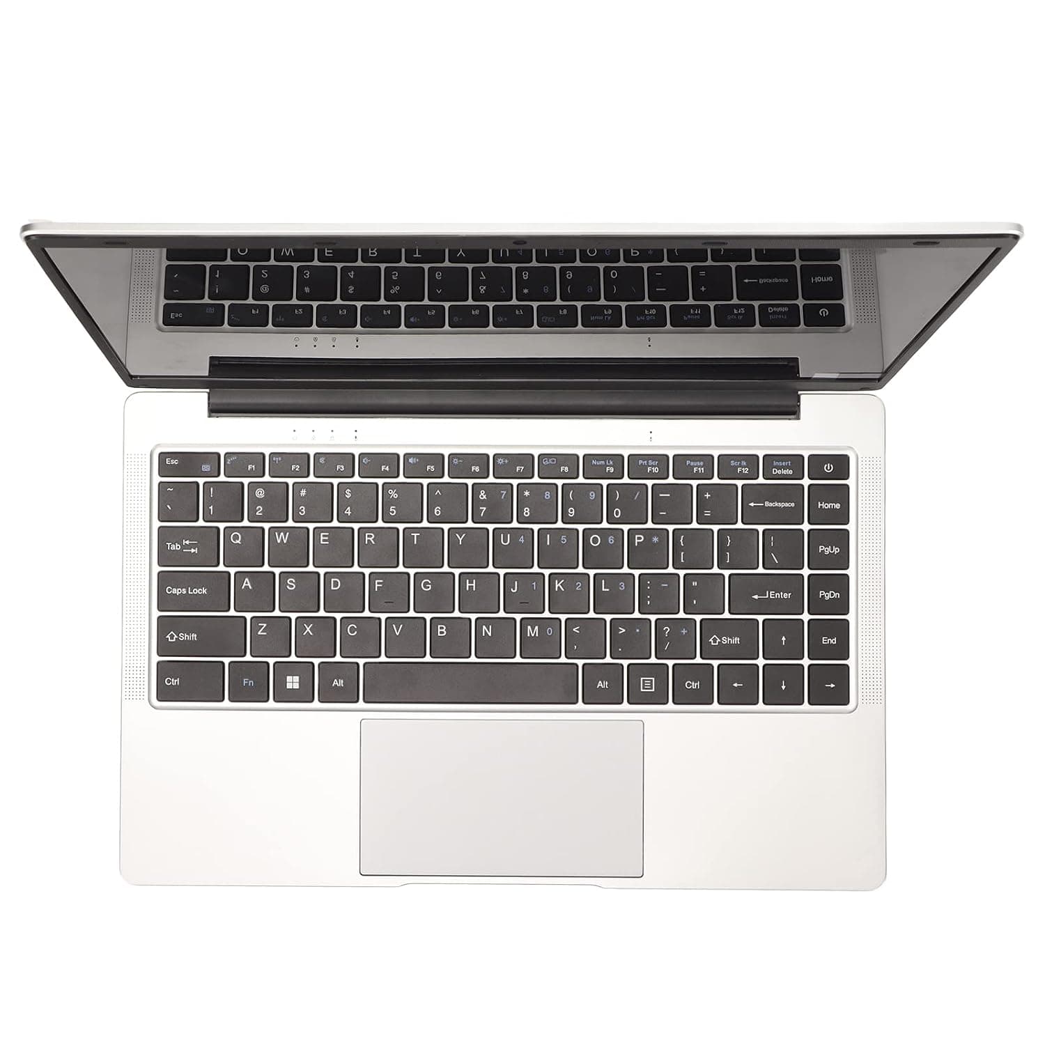 Laptop, 1920x1080 Quad Core Silver UK Plug HD Laptop for Business for Entertainment for Students (6+128G UK Plug)