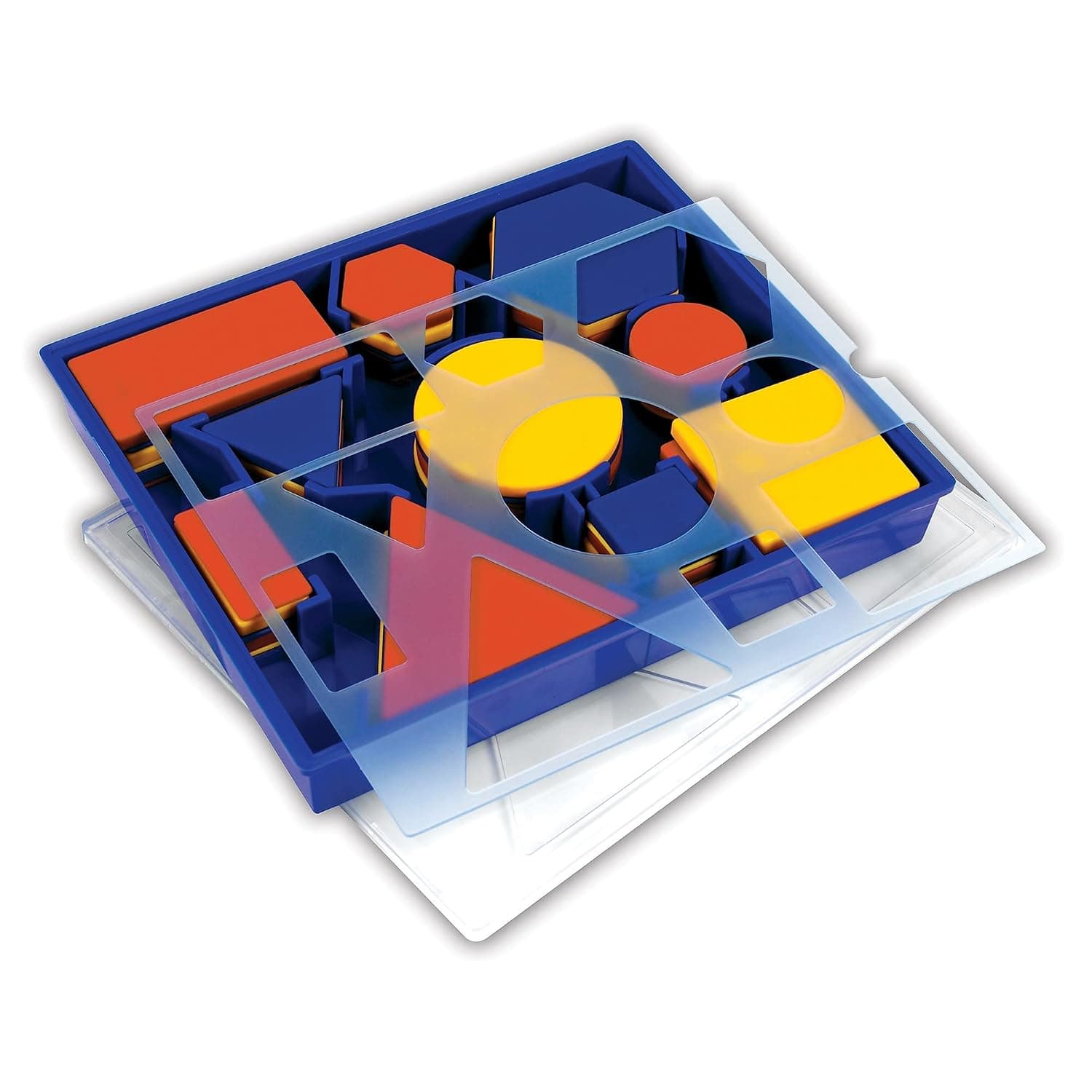Learning Resources Attribute Block Desk Set in Plastic Storage Tray