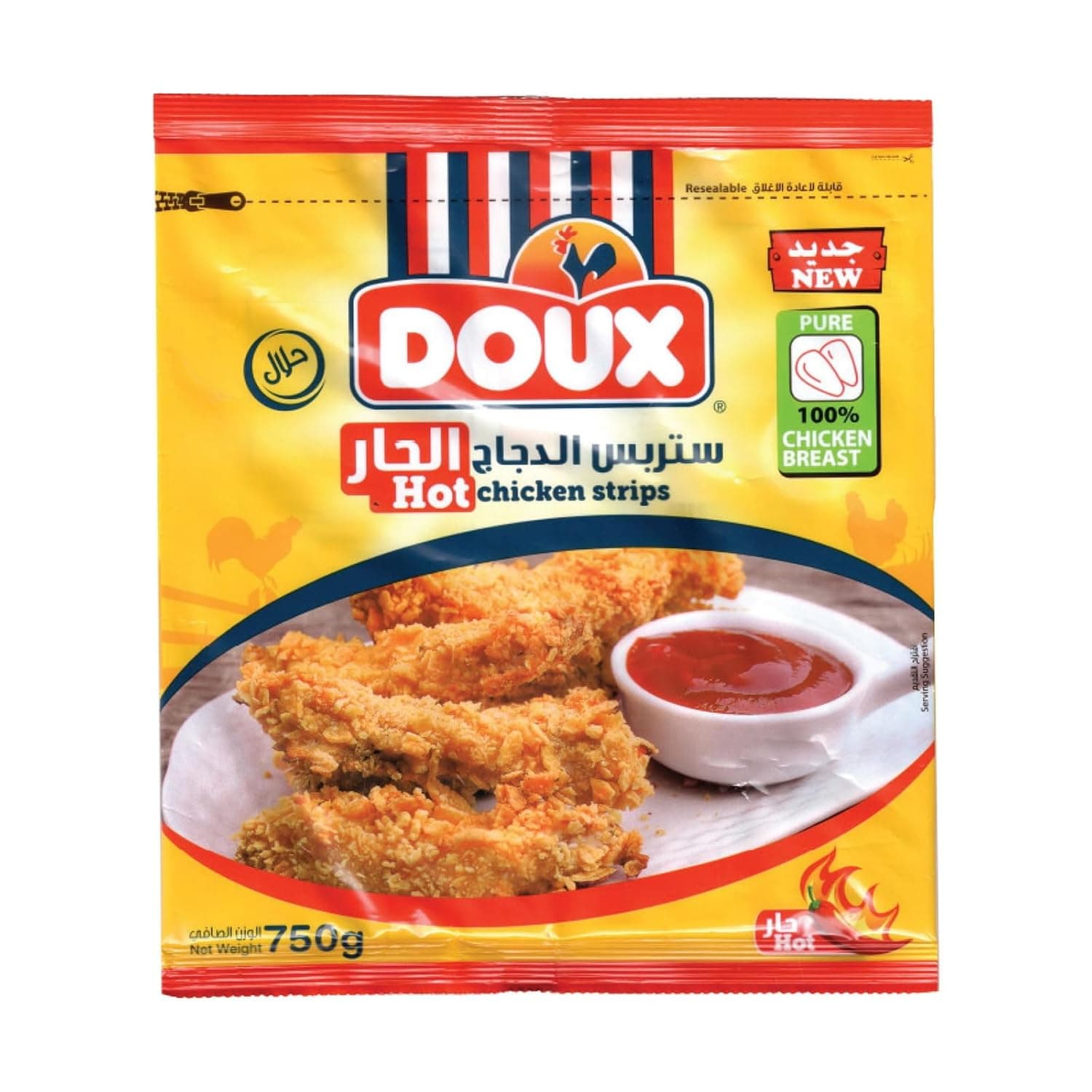 Doux Chicken Strips Spicy 750 g