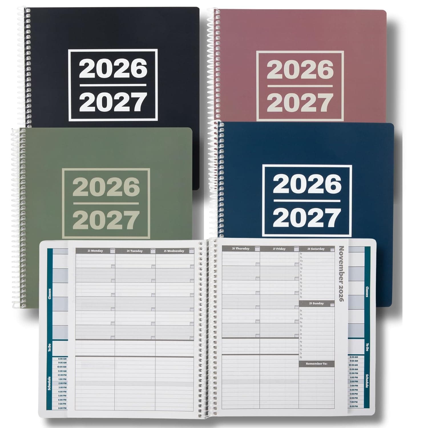 Order Out Of Chaos Academic Planner 2026-2027 School Planner 8.5x8.25 Black