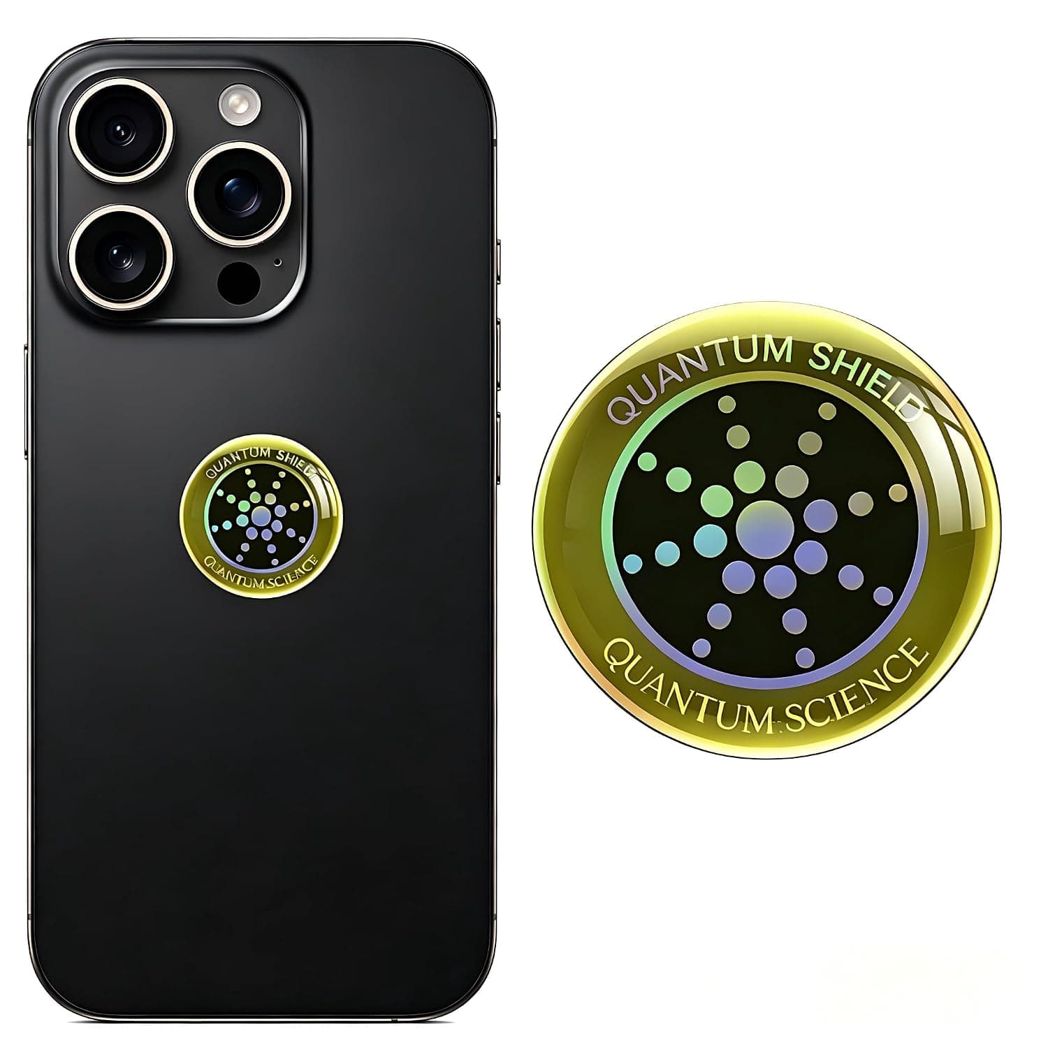 Cell Phone Protection Neutralizers Stickers for All Phones/Tablets/Laptops/Computer/WiFi/Priner/TV Electronic Devices Blockers - Gold